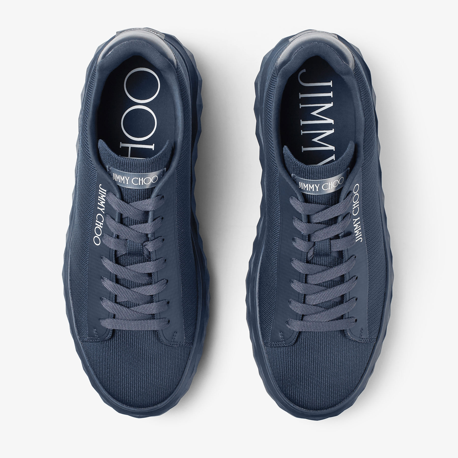 Diamond Light Maxi M Navy Knit Trainers