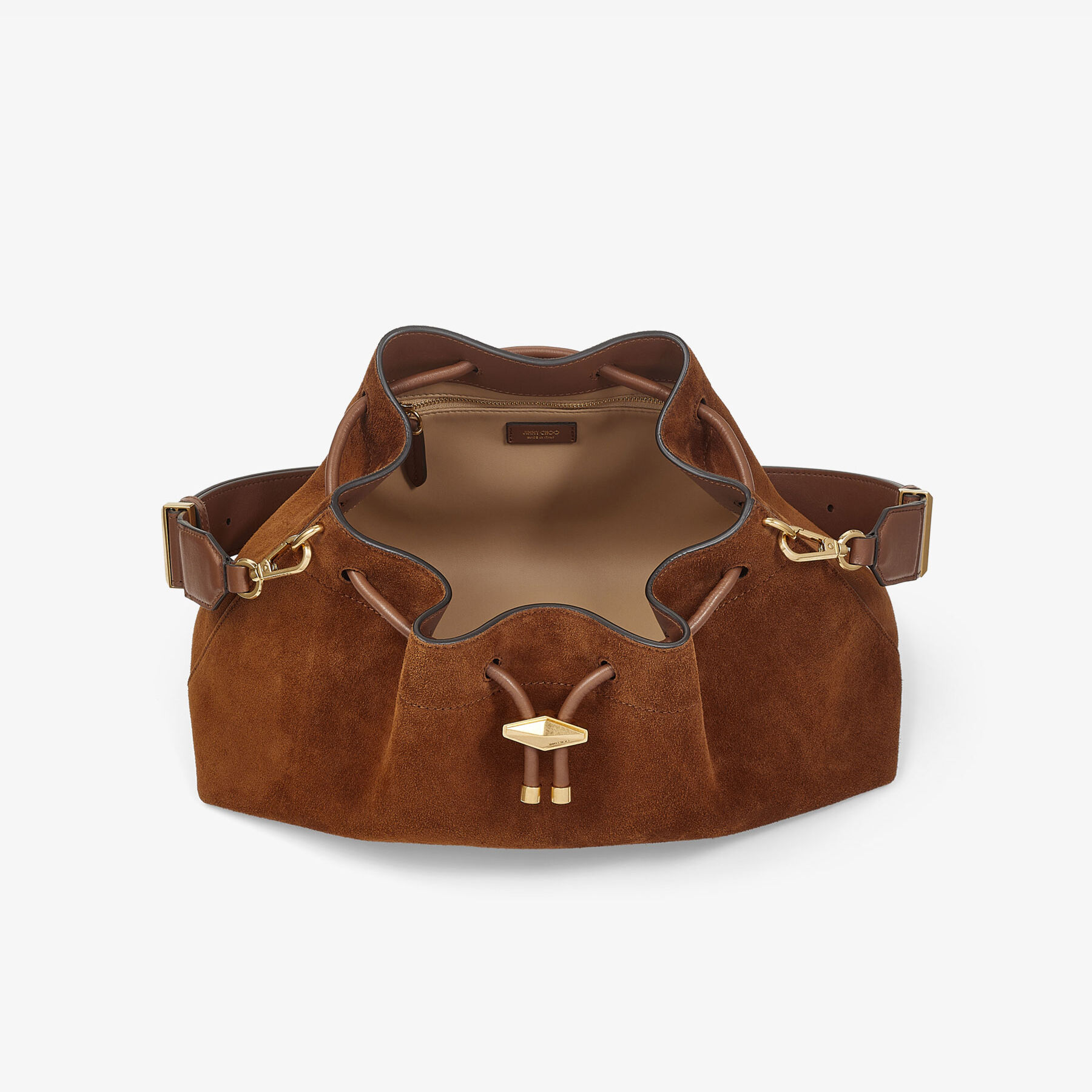 Cinch M Tan Suede Bag