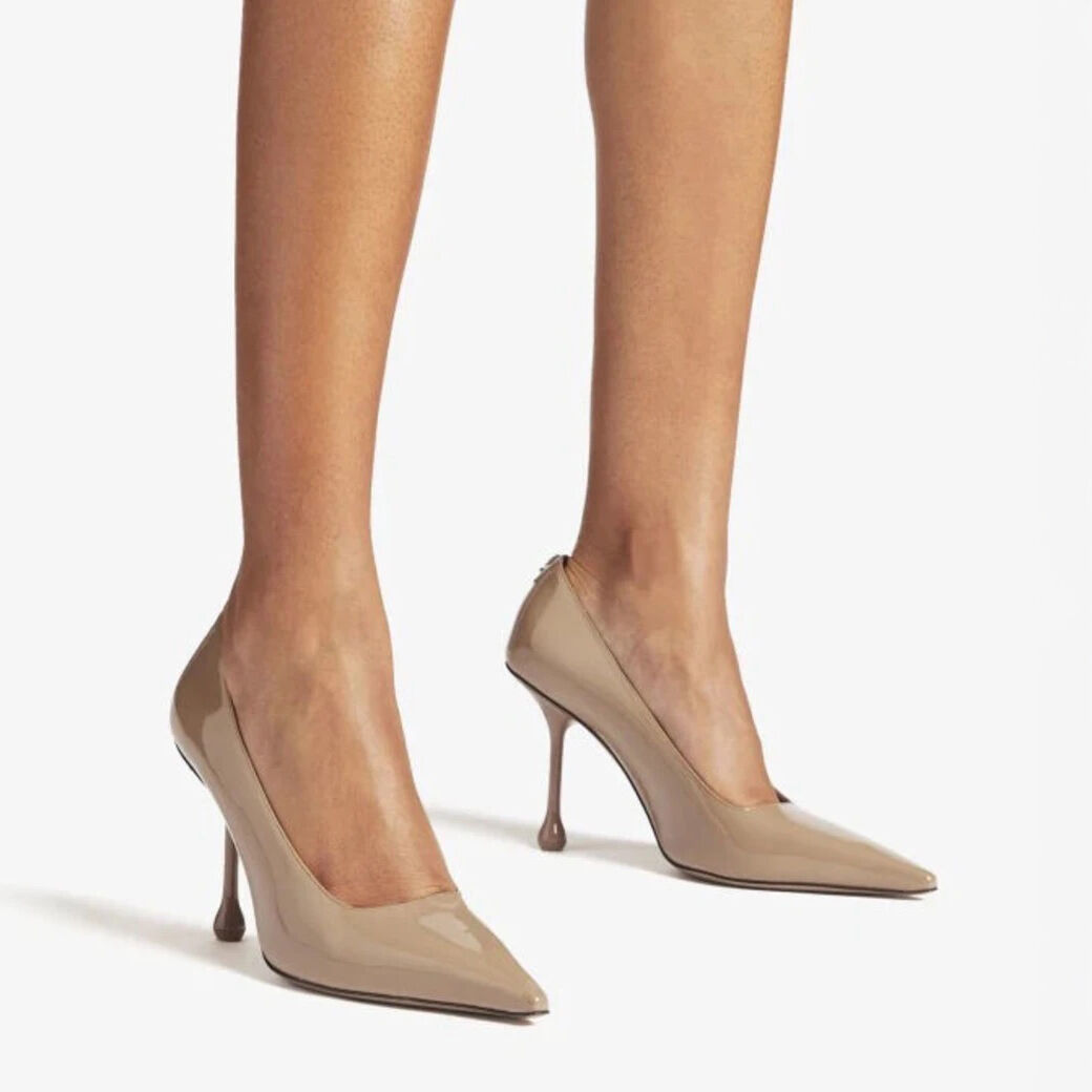 Ixia 95 Biscuit Patent Leather Pumps