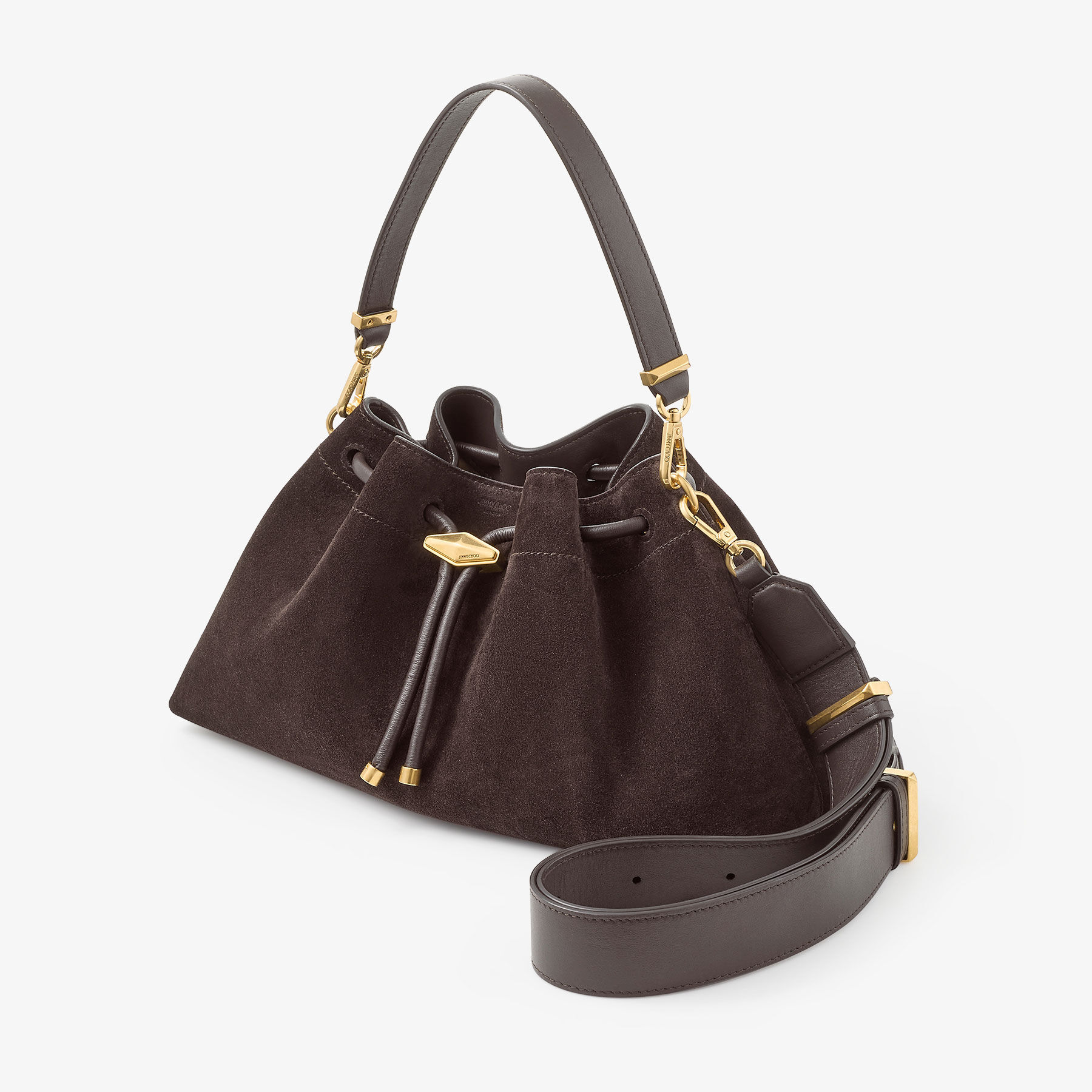 Cinch M Coffee Suede Shoulder Bag