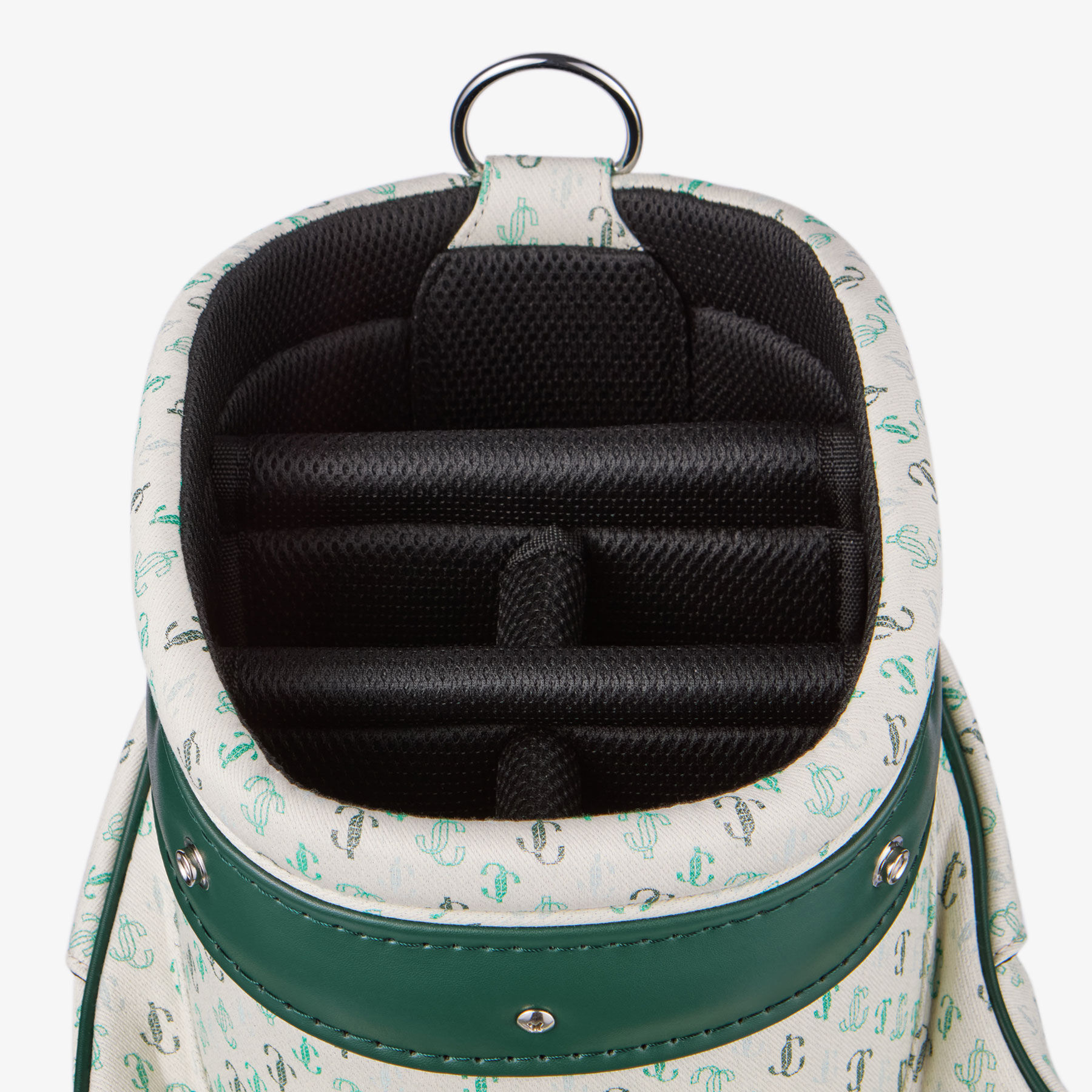 Jimmy Choo / Malbon 2.0 Golf Bag Monogram Embroidered Canvas Golf Bag