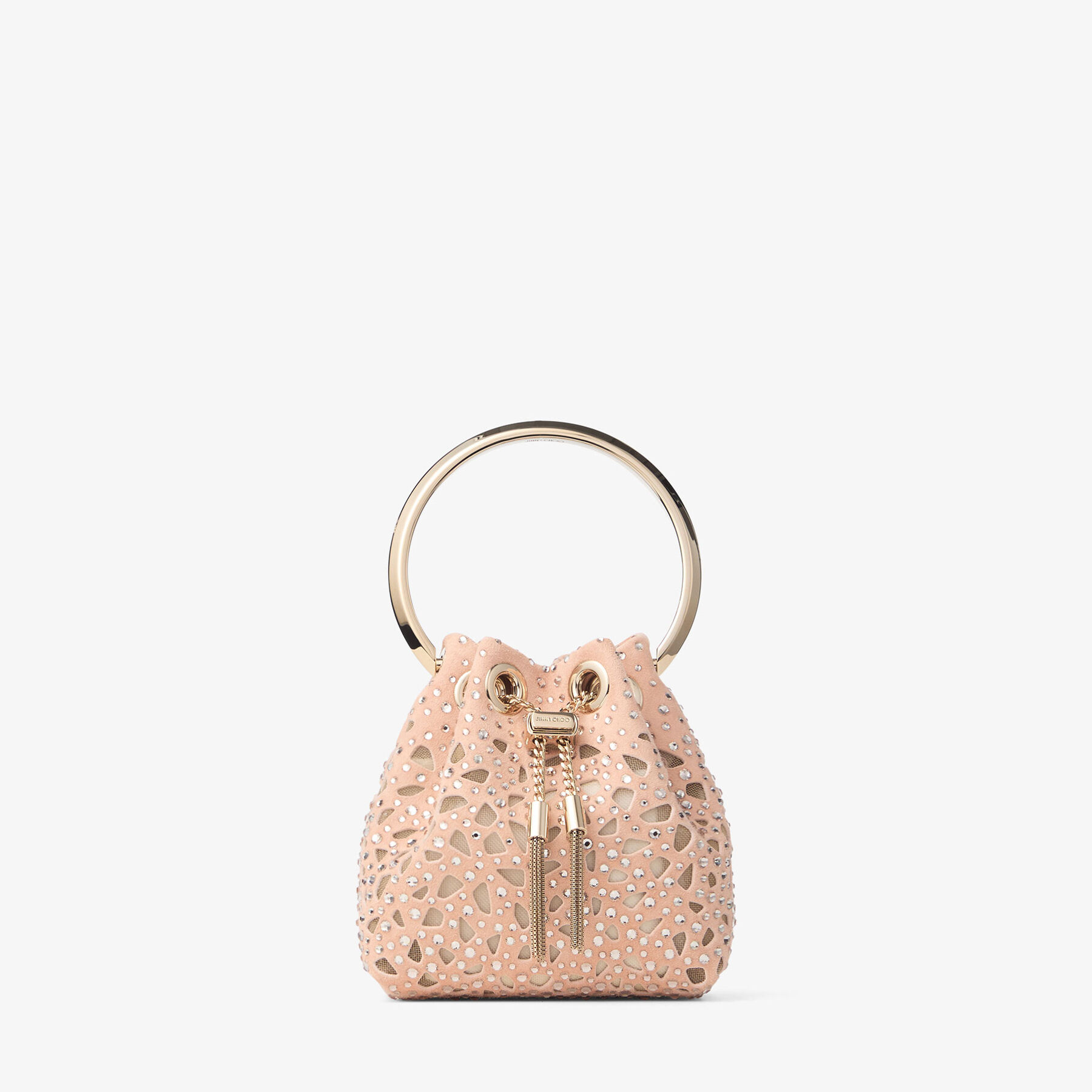 Micro Bon Bon Macaron Suede Crystal Mini Bag