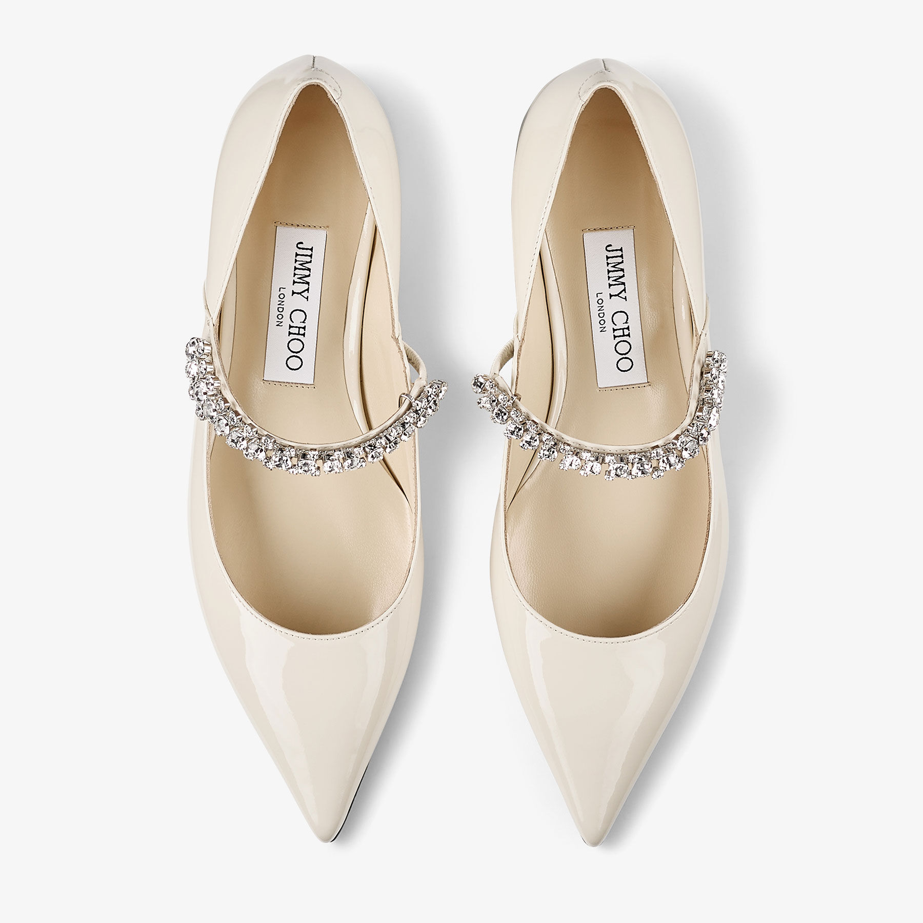 Bing Pump Flat Linen Patent Leather Flats