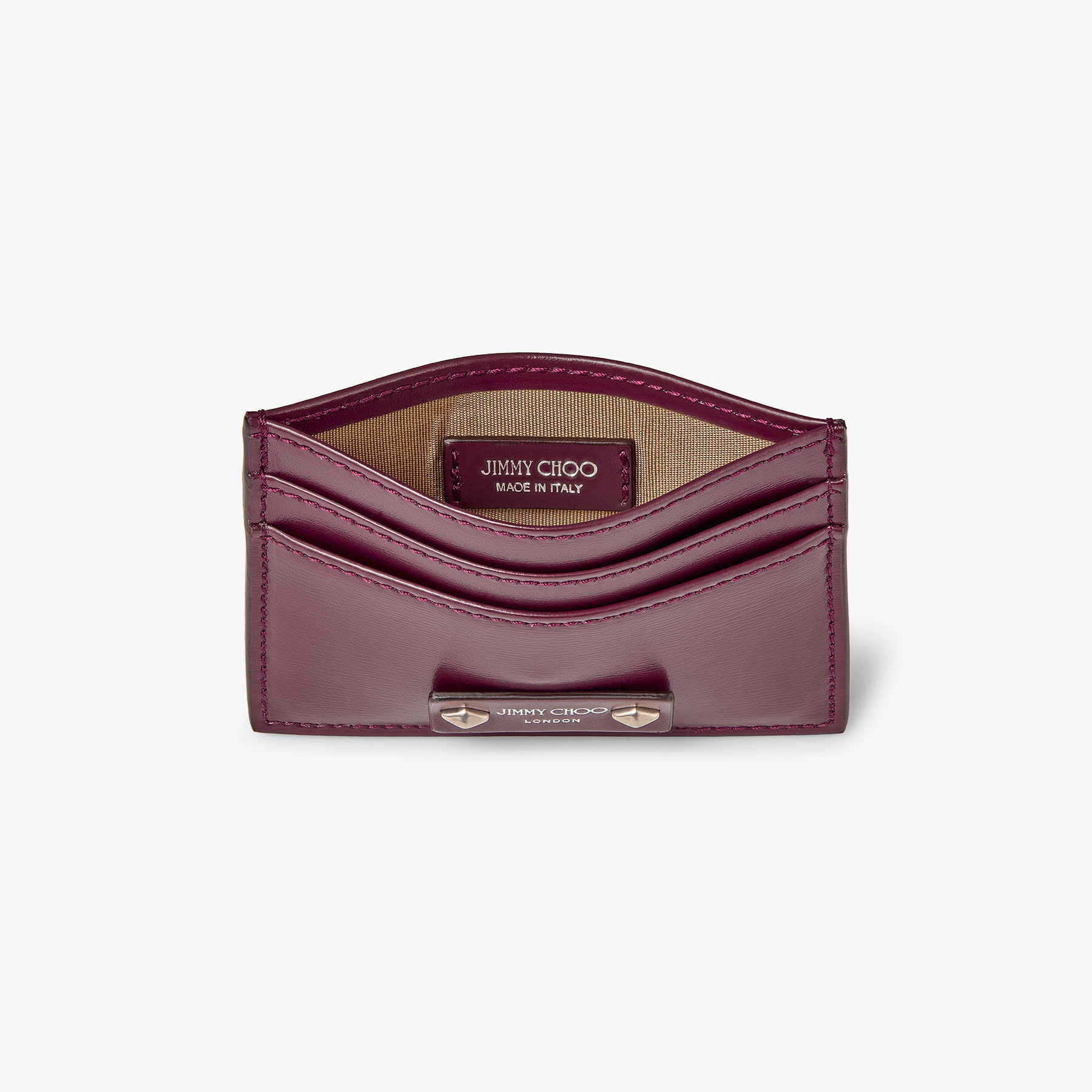 Umika Garnet Leather Card Holder