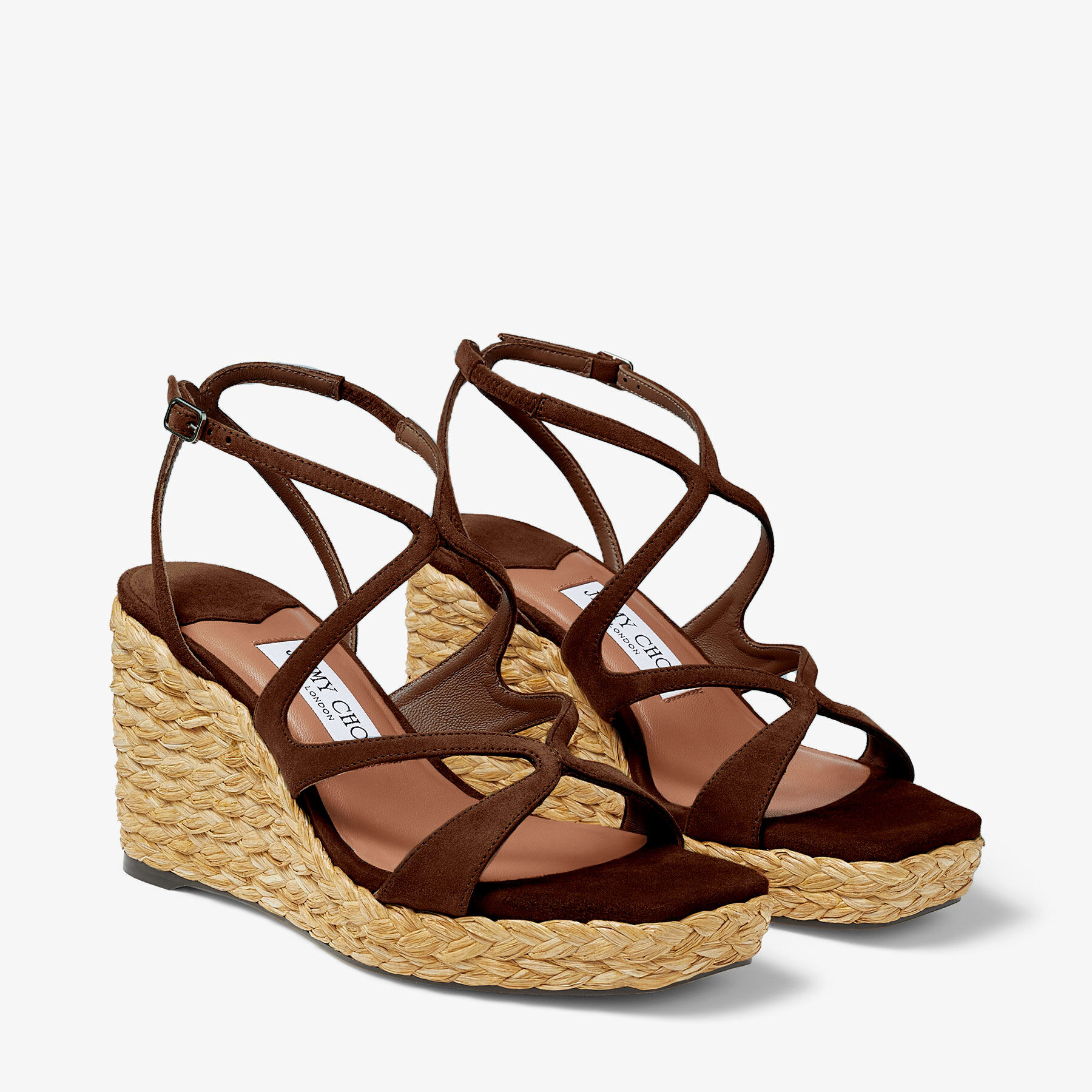 Ayla 85 Coffee Suede Wedge