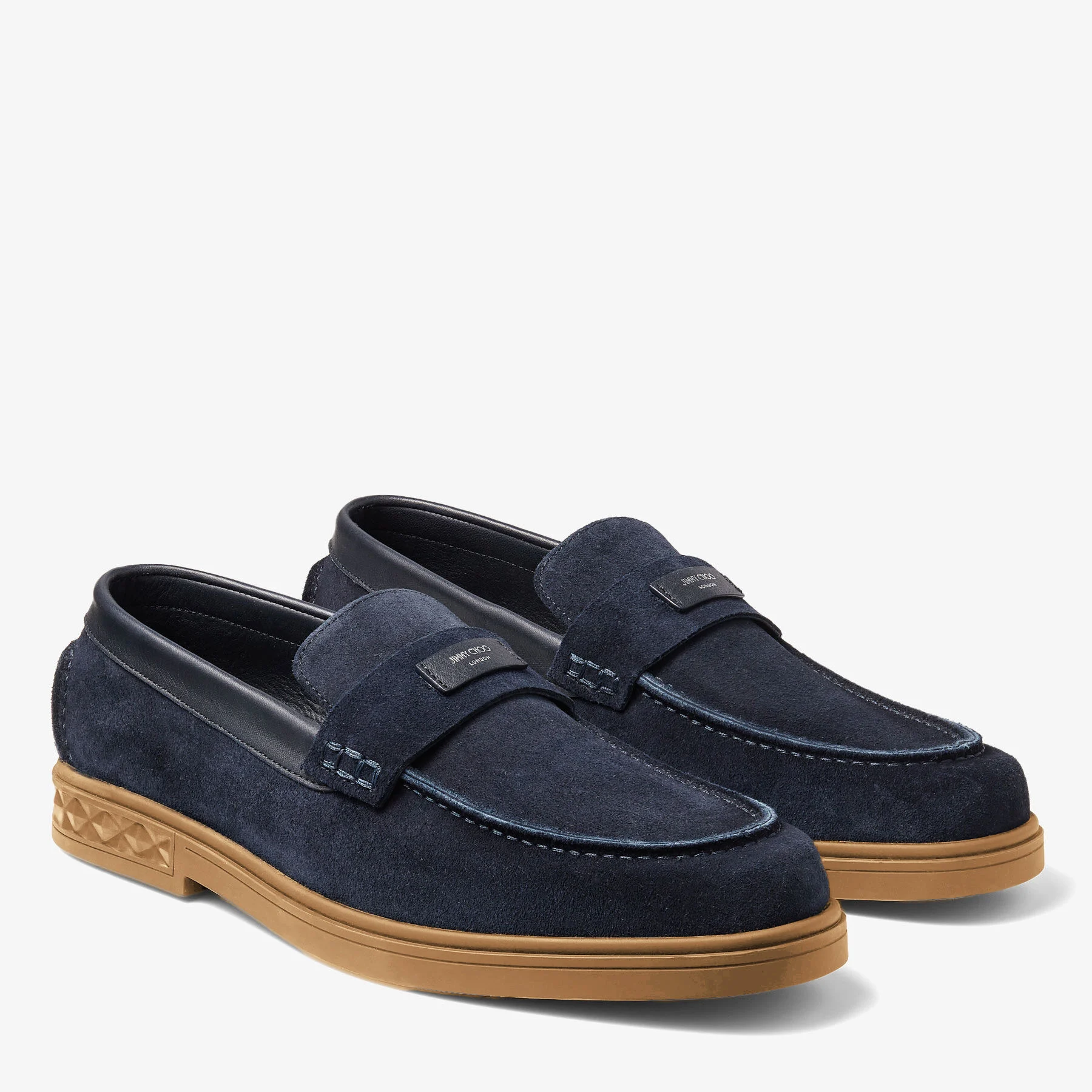 Josh Driver Navy Reverse Suede Driver Shoes