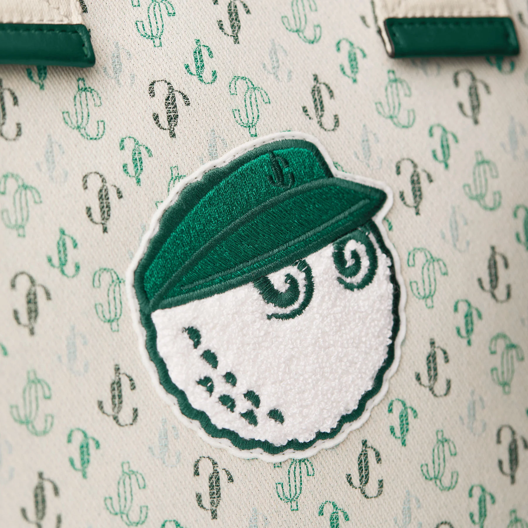 Jimmy Choo / Malbon 2.0 Tote Bag Monogram Embroidered Canvas Tote Bag