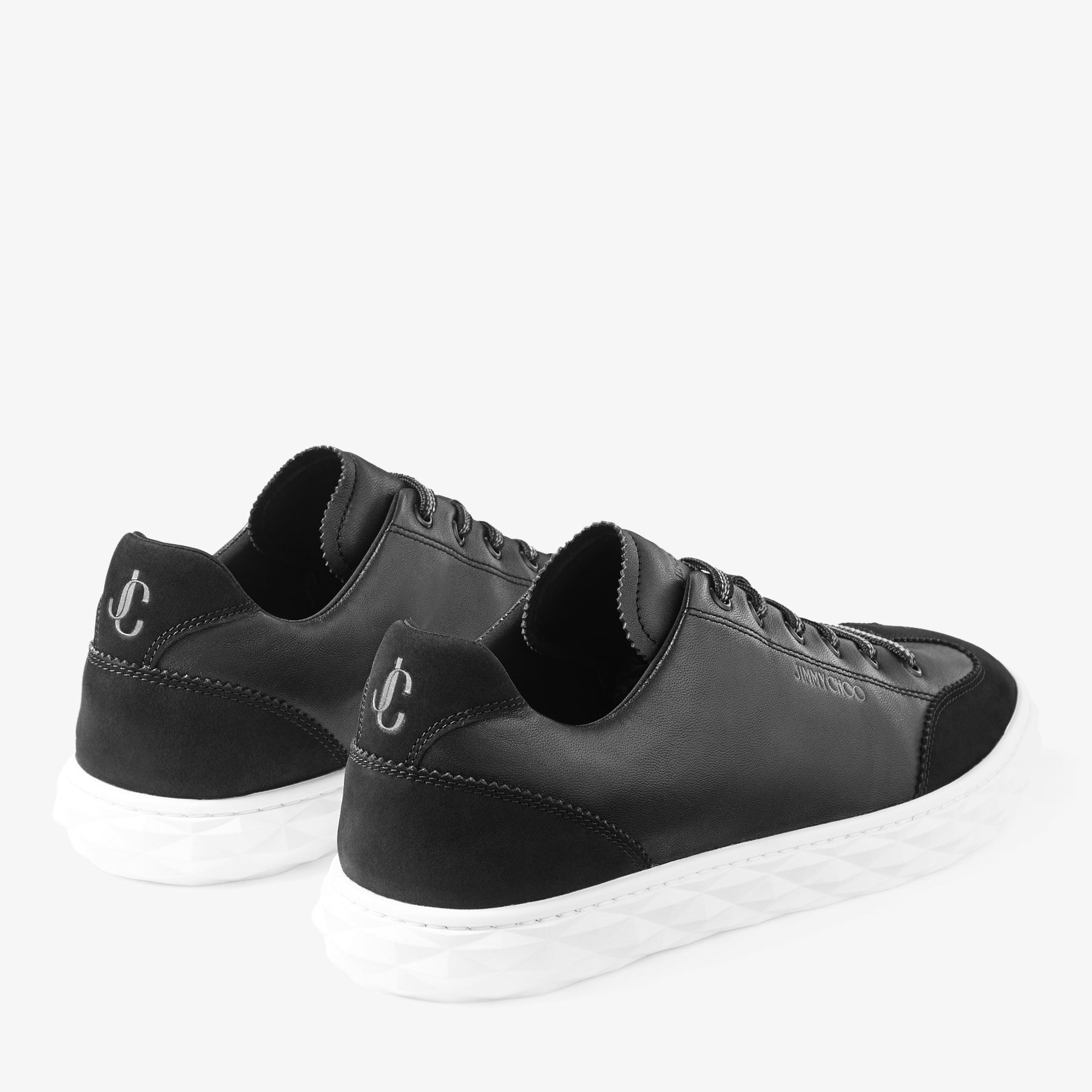 Diamond Light Flex M Black Leather Trainers