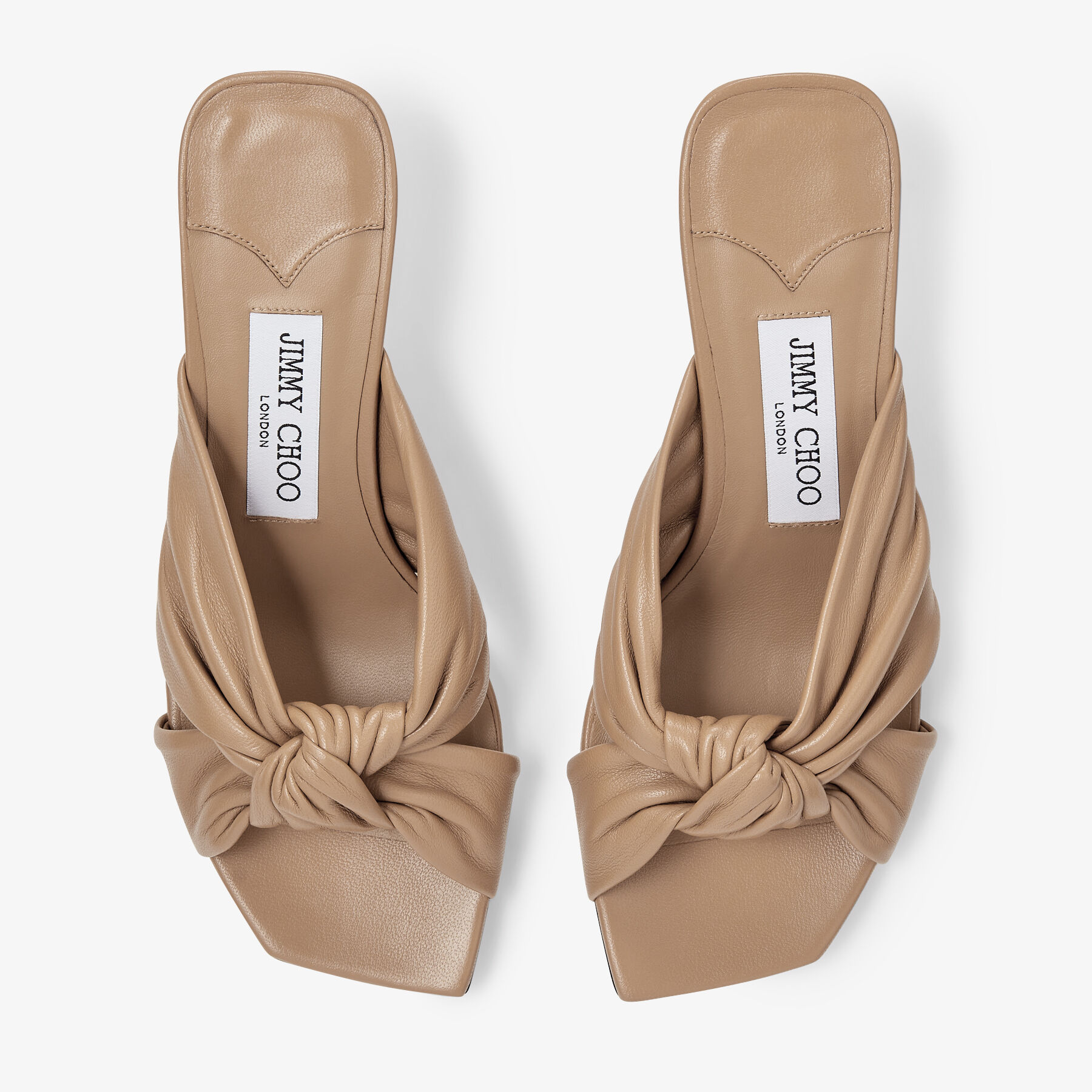 Avenue 50 Biscuit Nappa Leather Mules