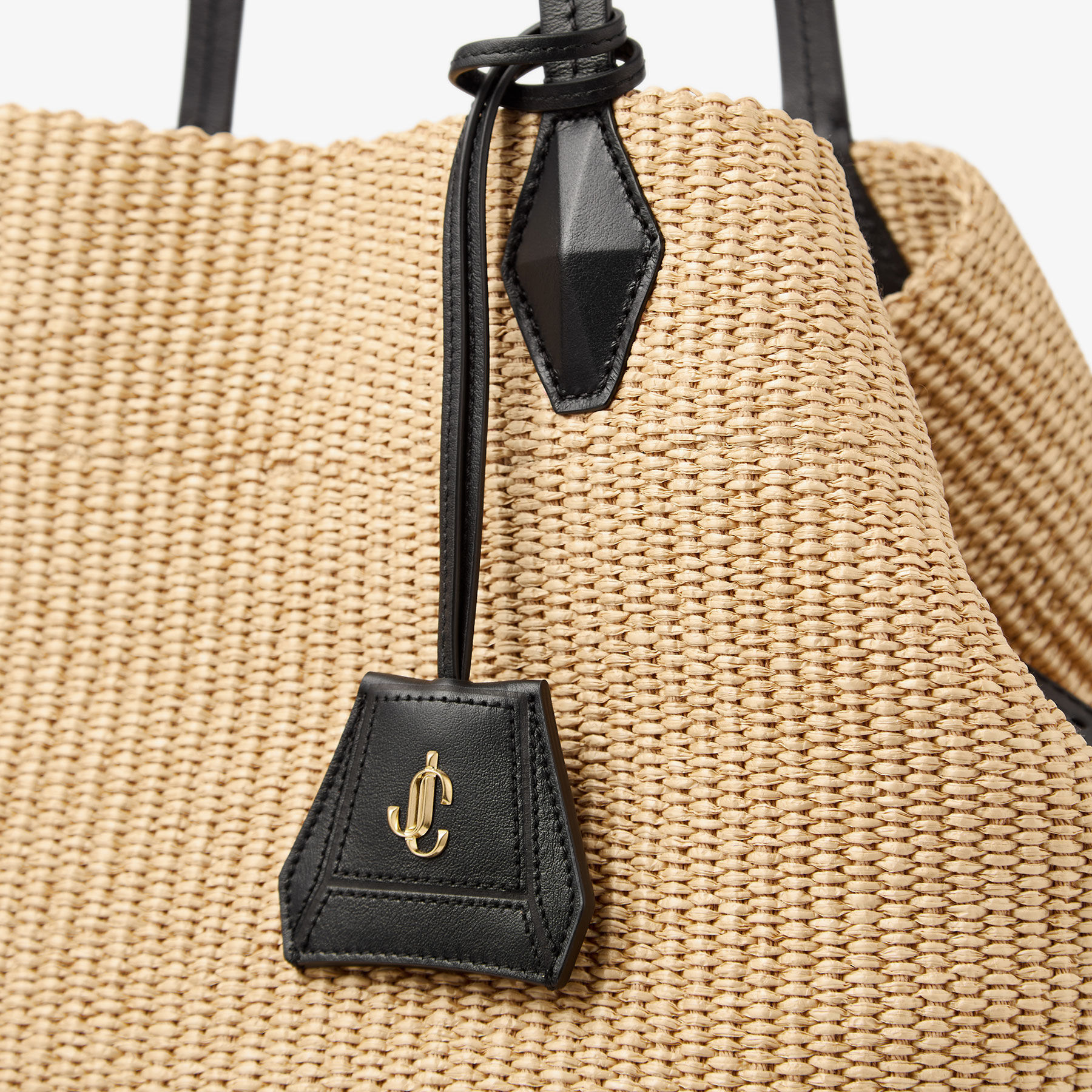 Diamond Tote M Natutal Raffia Tote Bag