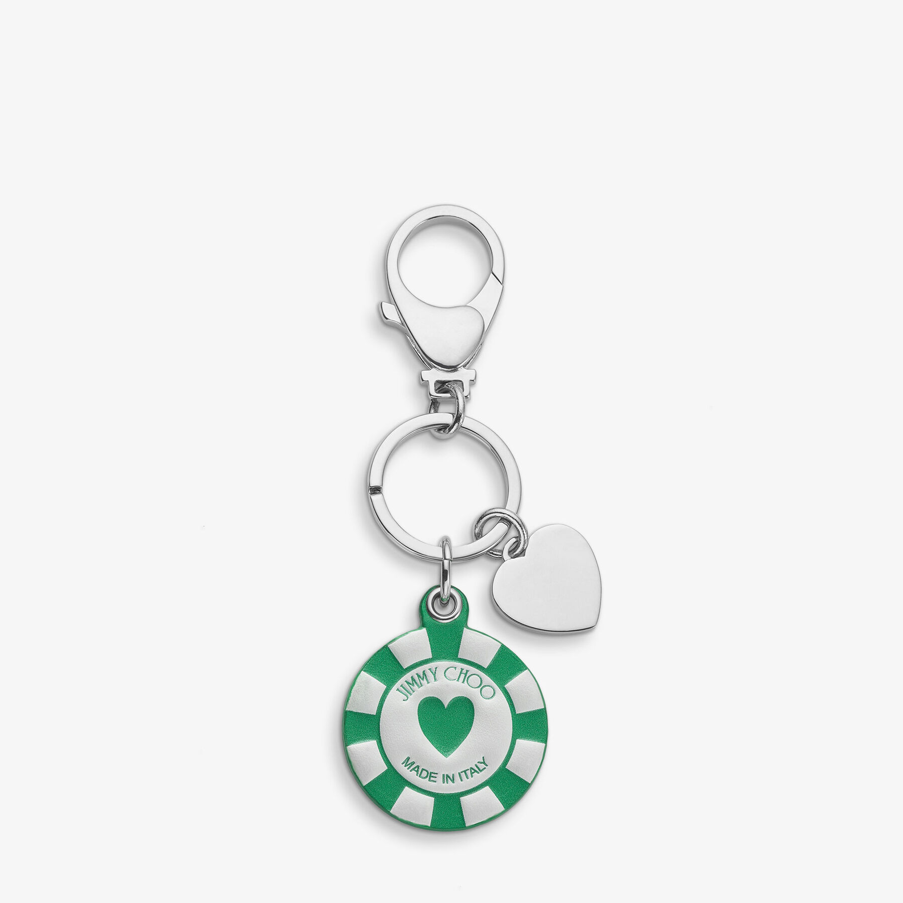Casino Chip Charm Green Leather Casino Chip Bag Charm