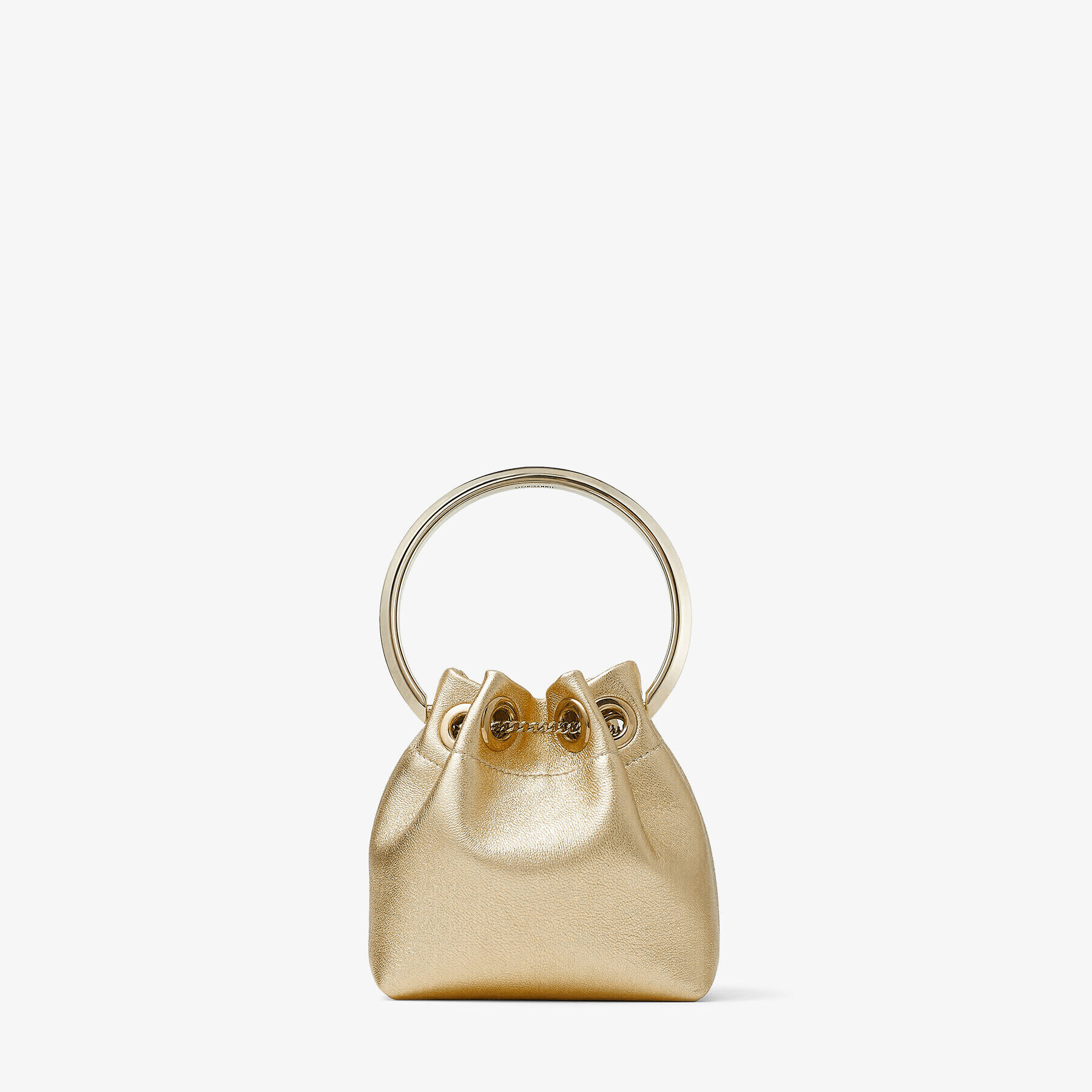 Micro Bon Bon Gold Metallic Nappa Mini Bag