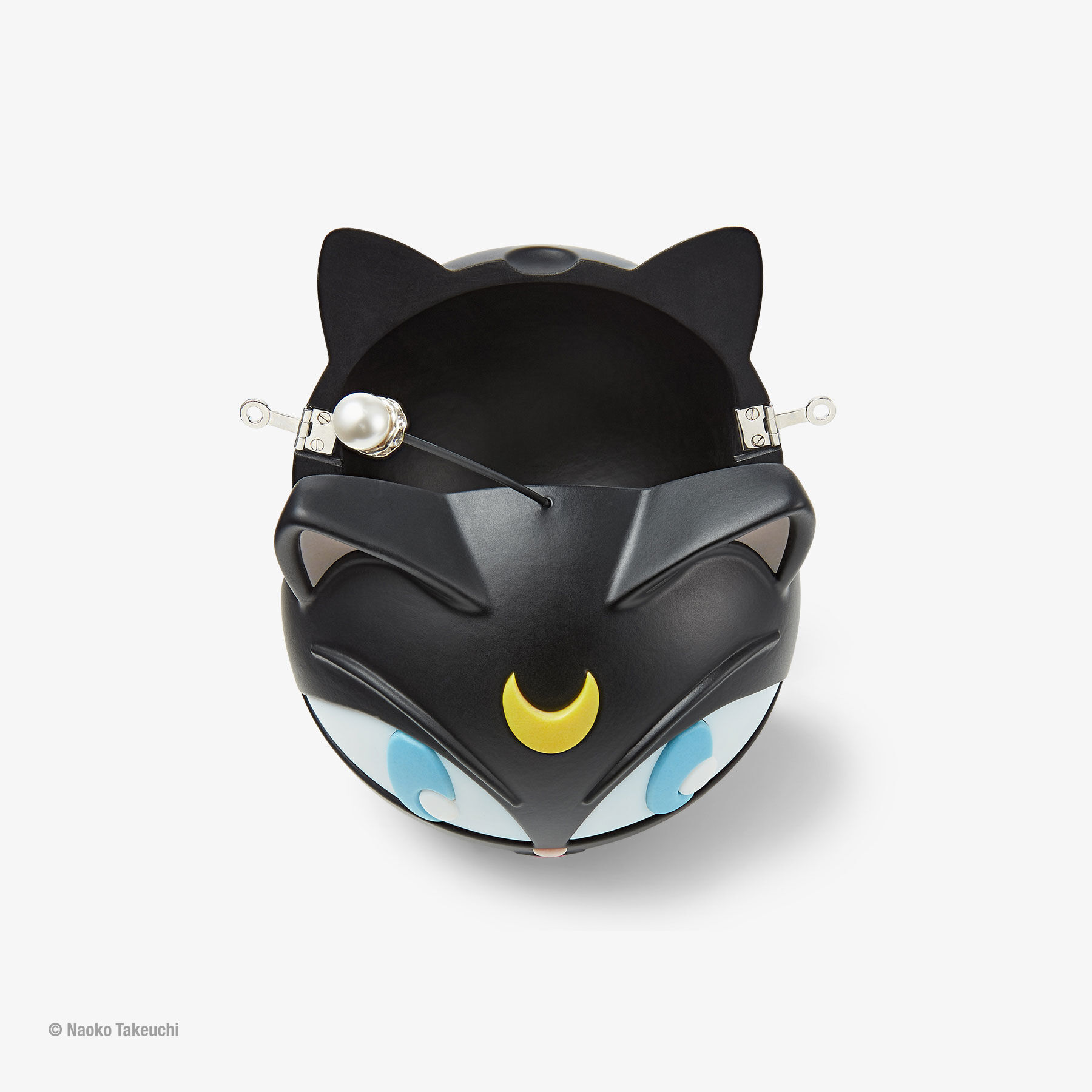 Luna-P Ball Minaudiere Clutch Black Plexi Clutch Bag