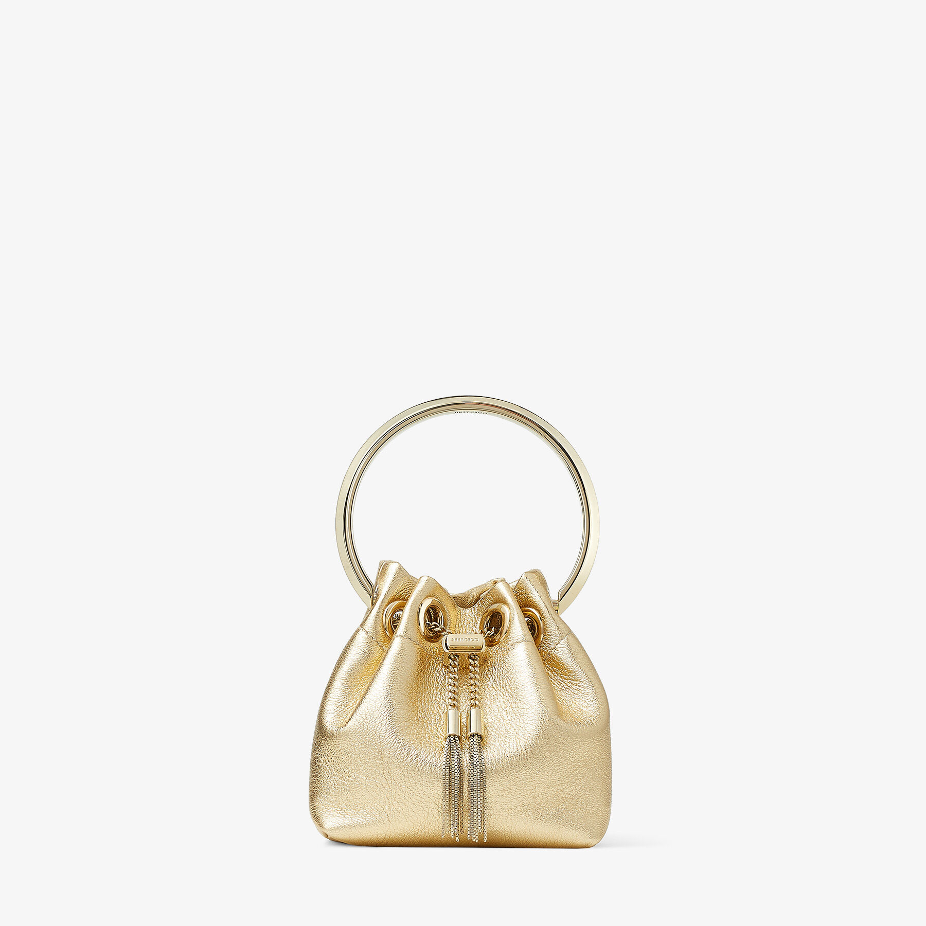 Micro Bon Bon Gold Metallic Nappa Mini Bag
