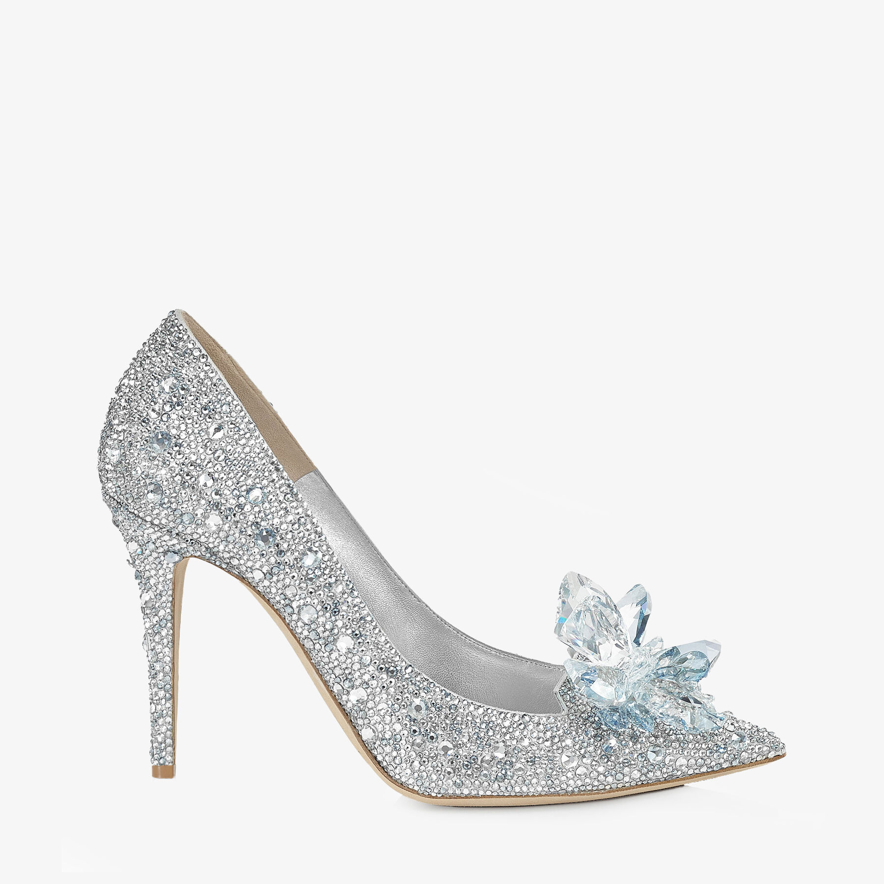Alia Crystal Covered Pointy Toe Pumps