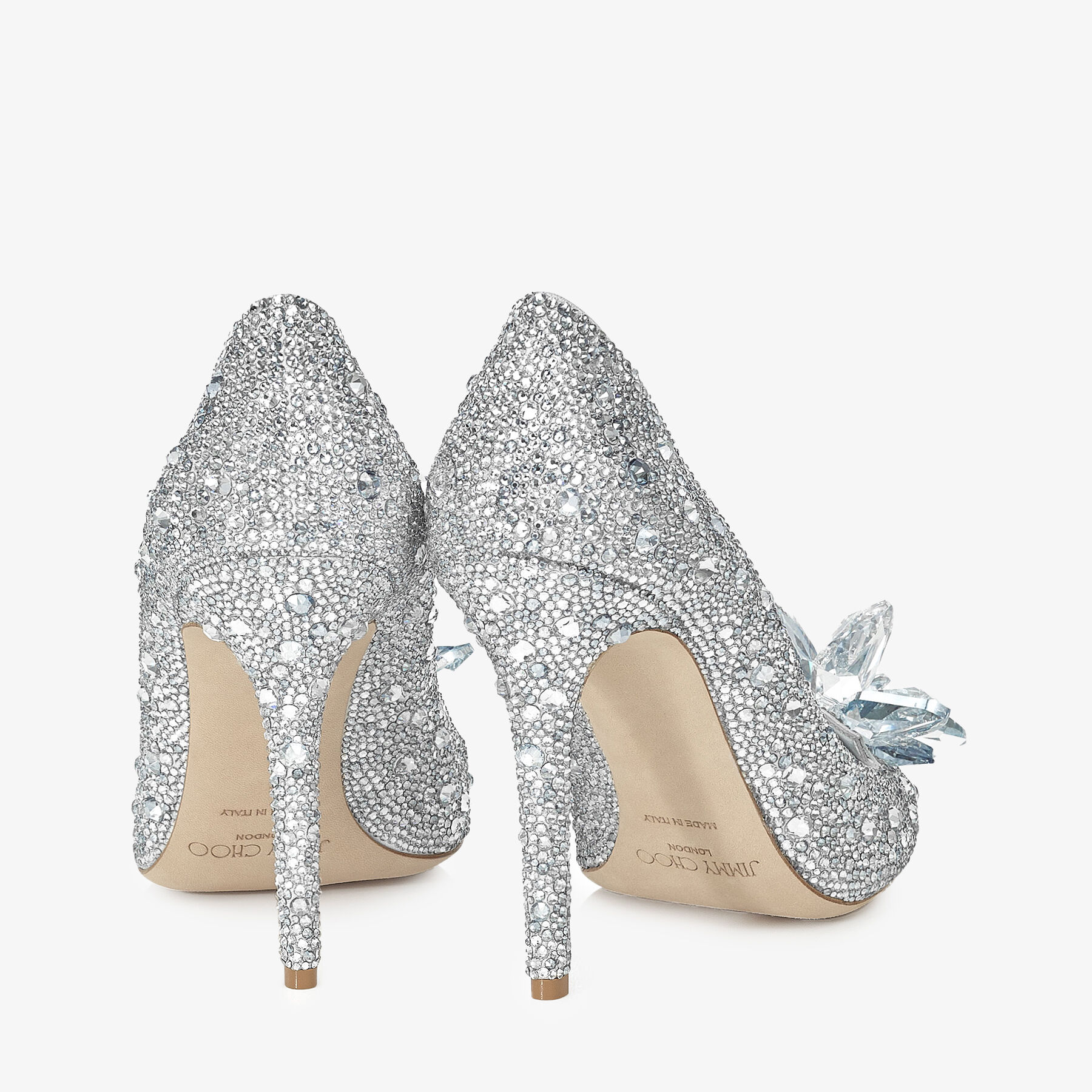 Alia Crystal Covered Pointy Toe Pumps