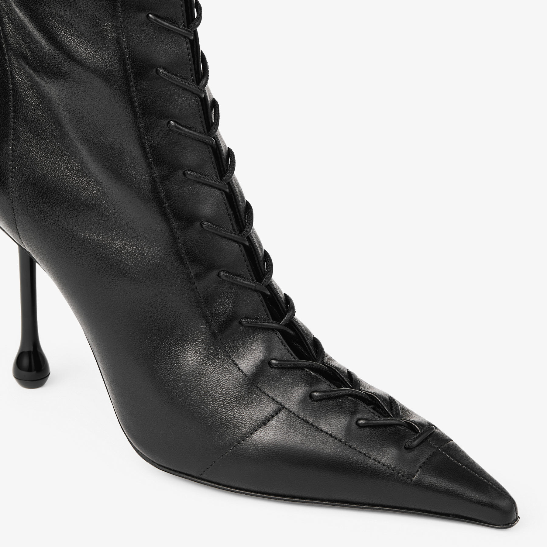 Scarlett Ankle Boot 95 Black Nappa Leather Boots