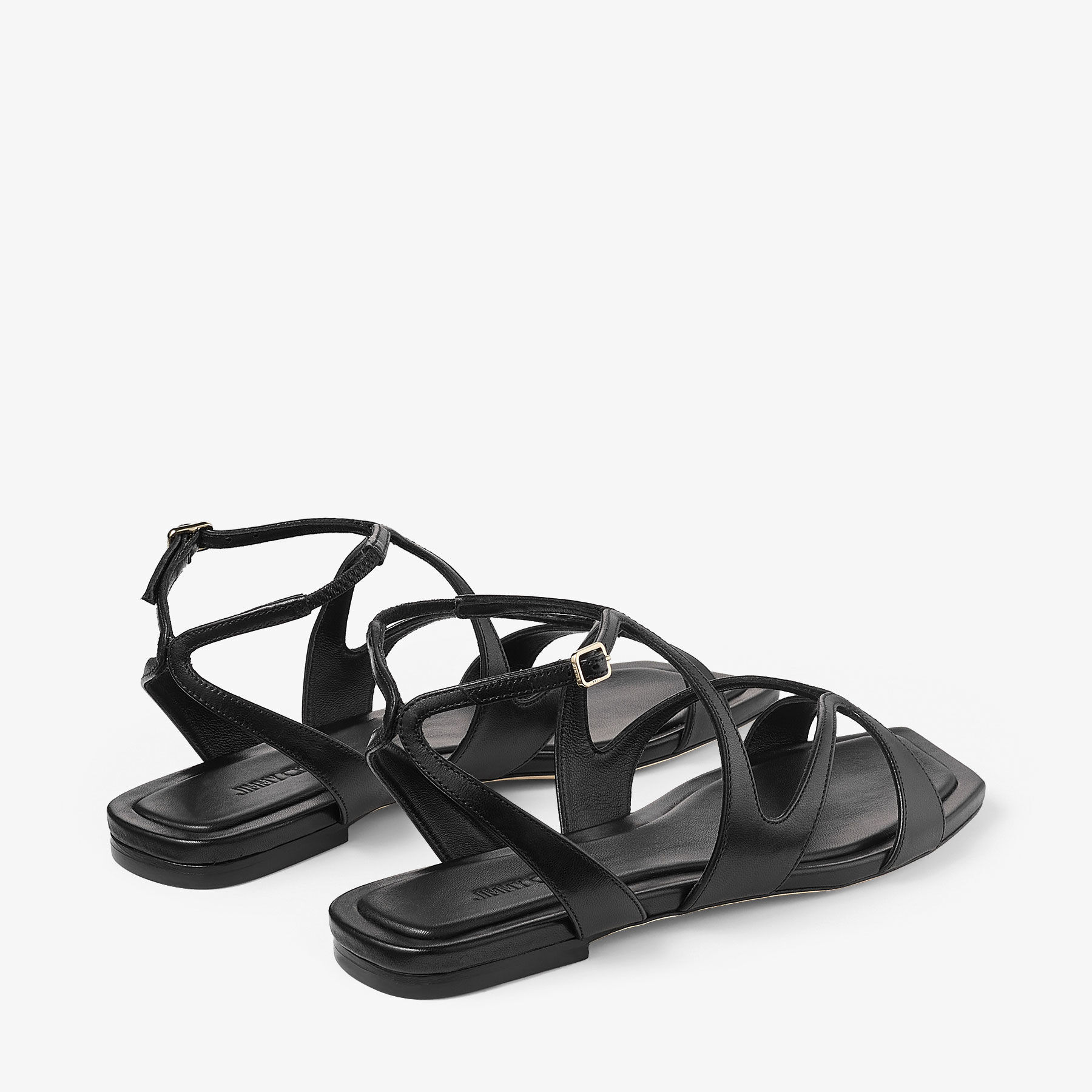 Ayla Flat Black Nappa Leather Flats
