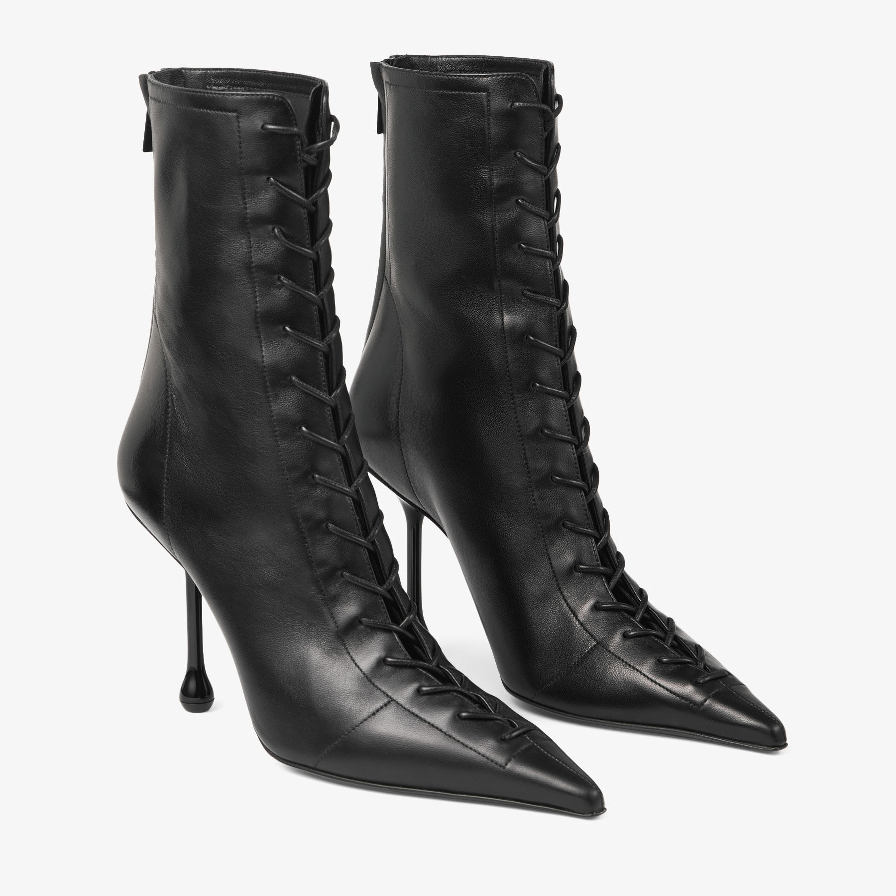 Scarlett Ankle Boot 95 Black Nappa Leather Boots