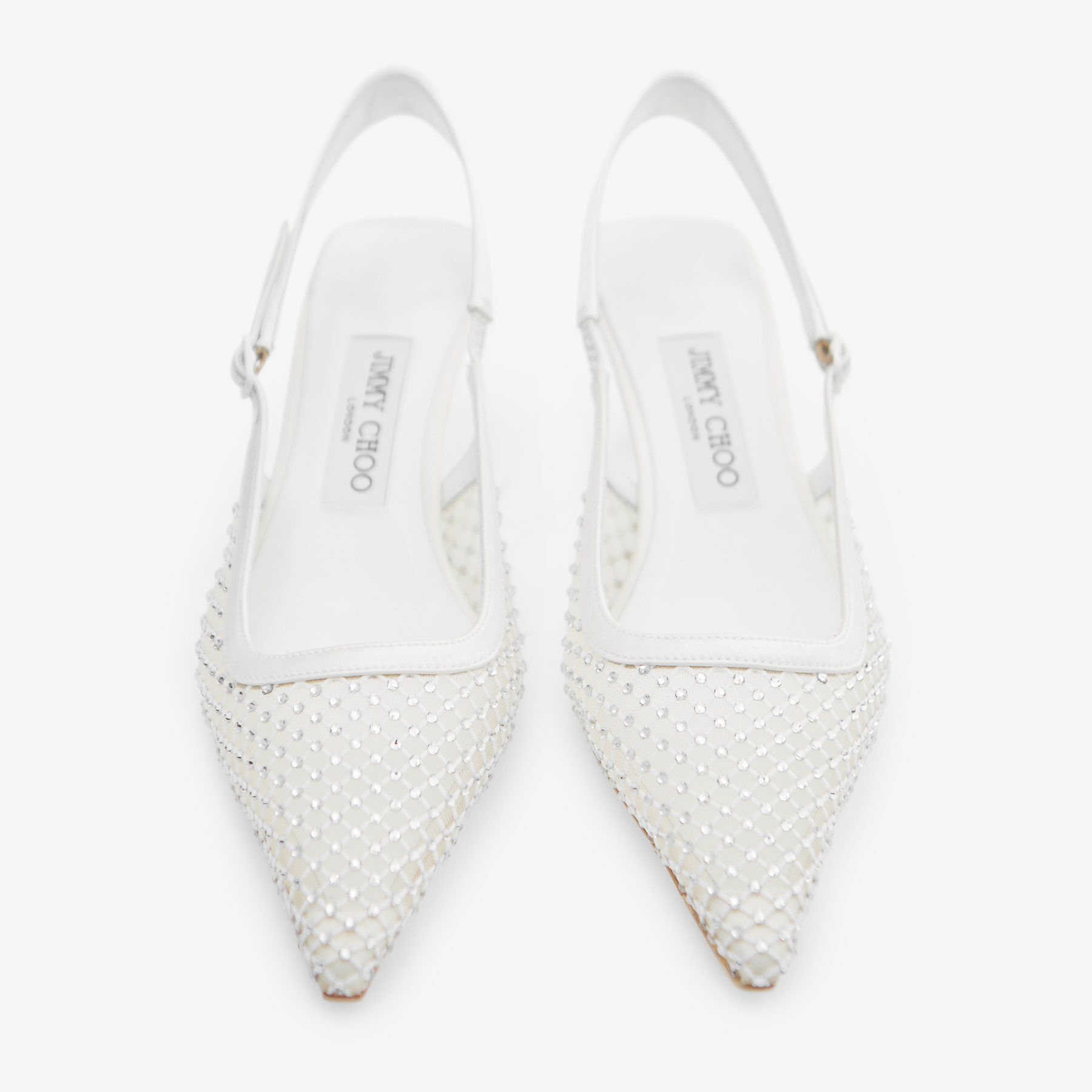 Amel 50 White Mesh Pumps