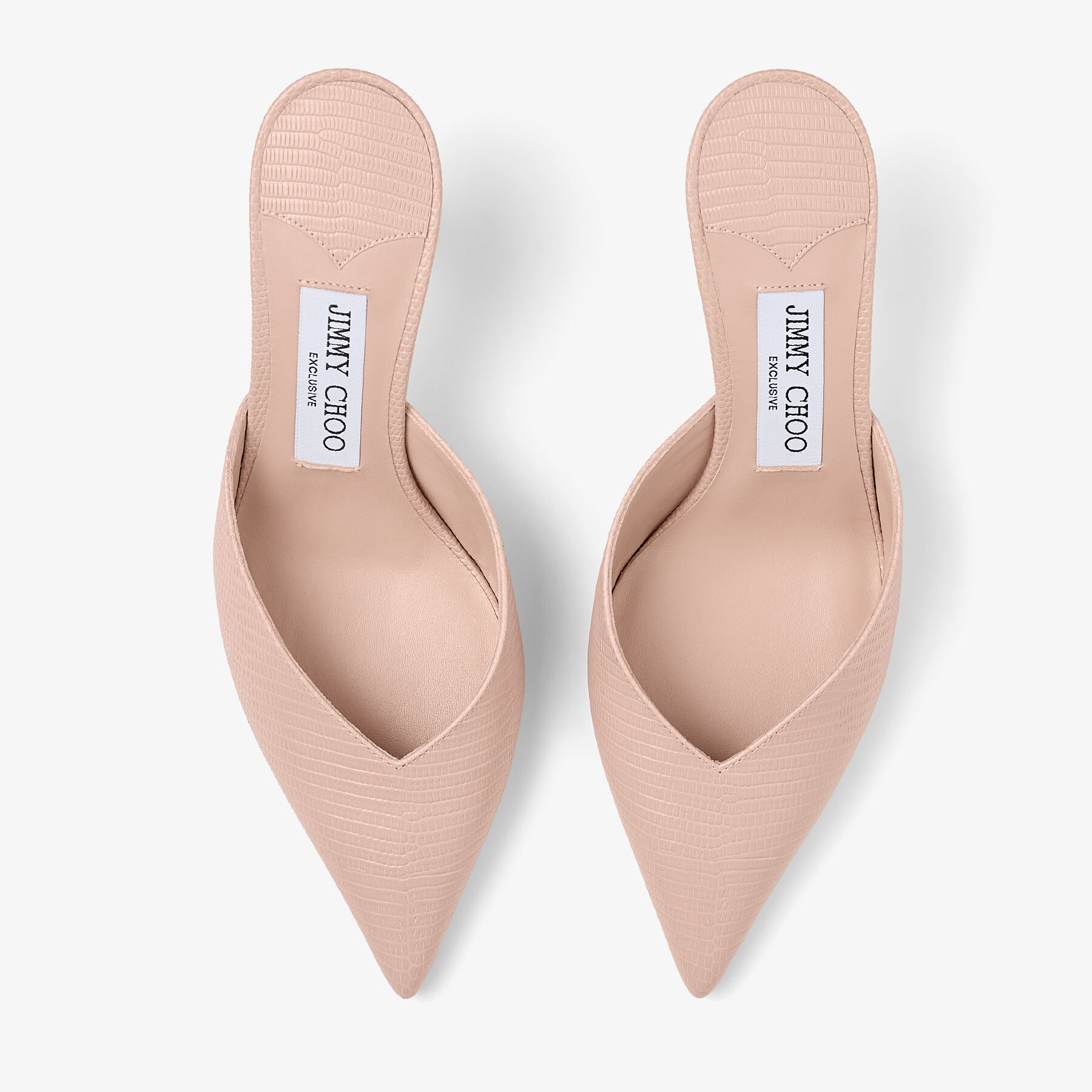 Solar 70 Macaron Lizard Printed Leather Mules