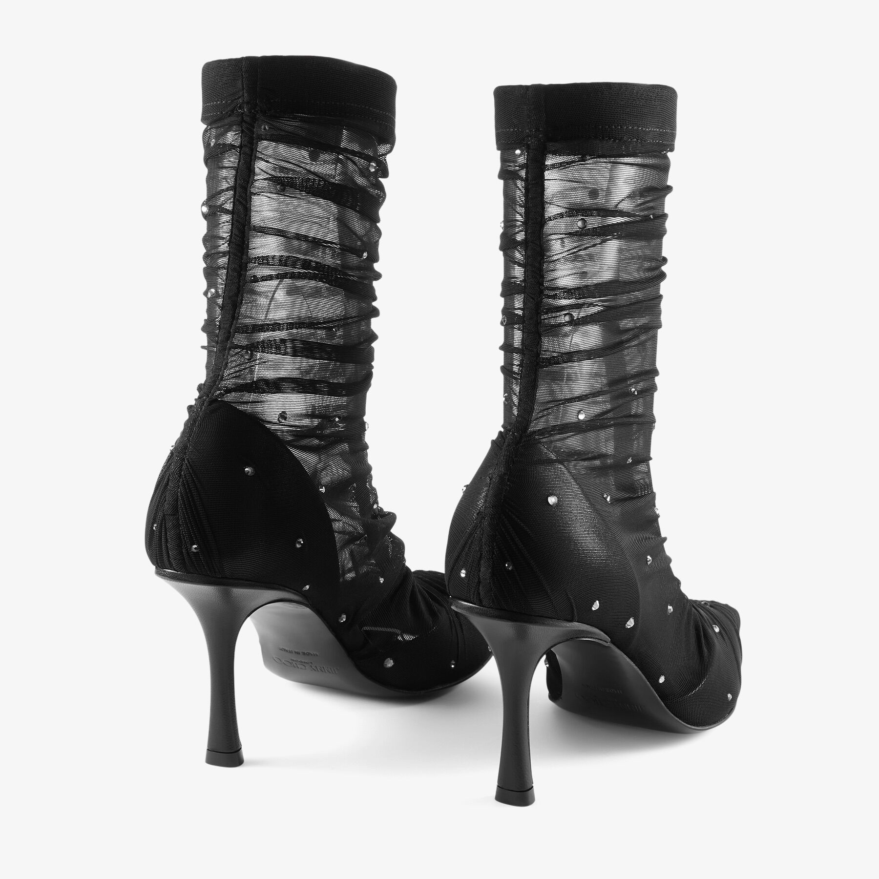 Lotta Ankle Boot 85 Black Tulle Ankle Boots