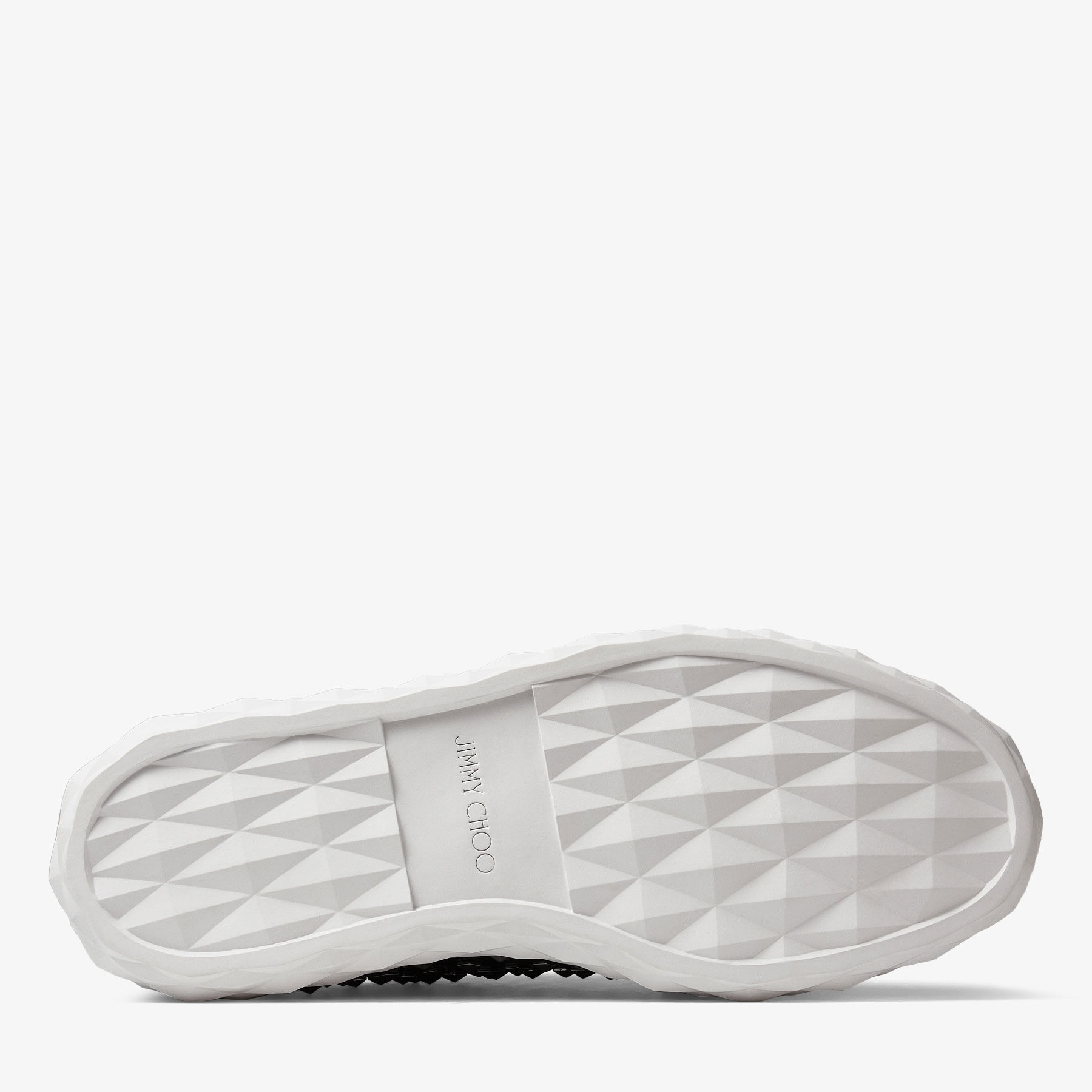 Diamond Light M Black Nappa Low-Top Trainers with Studs