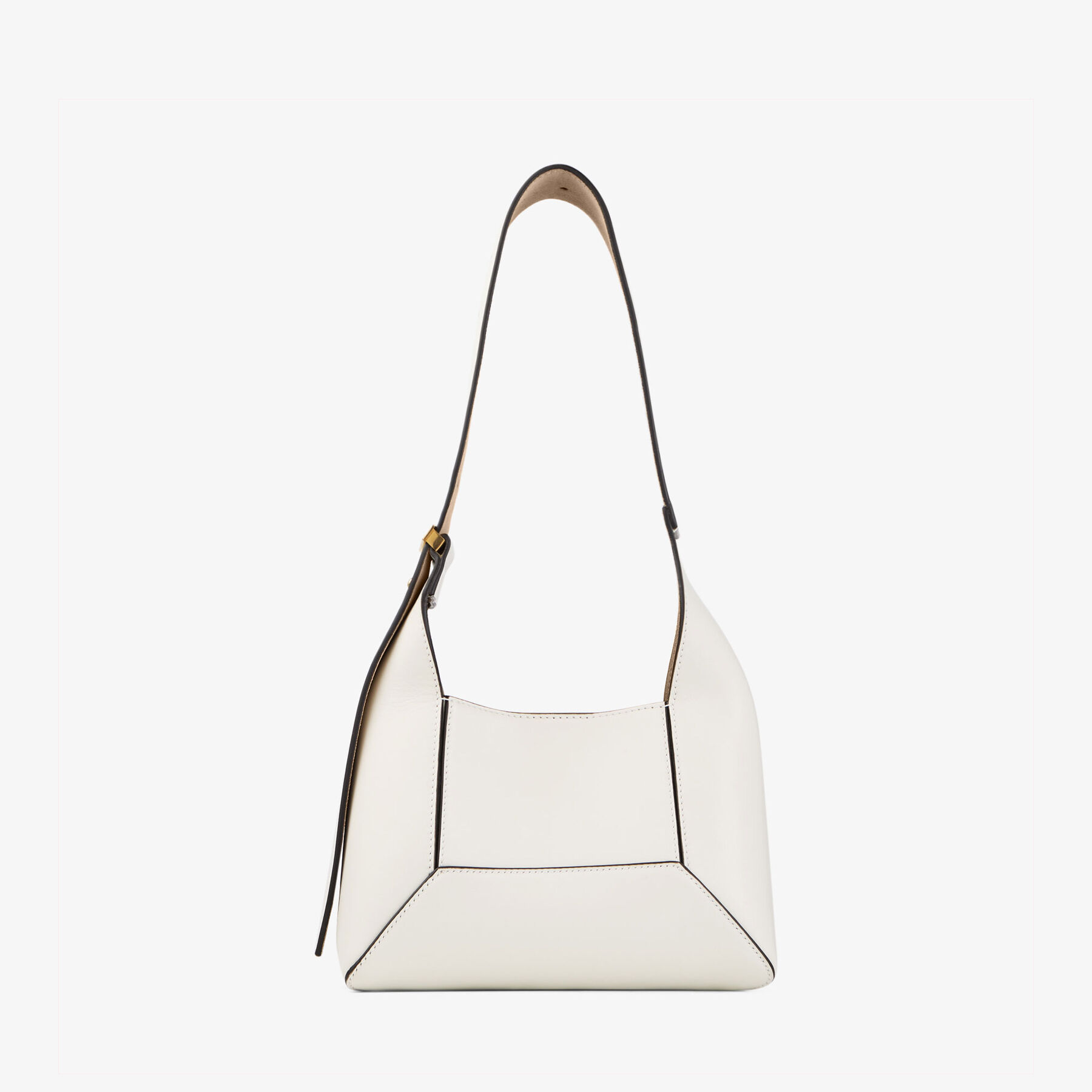 Diamond Hobo S Latte Leather Shoulder Bag