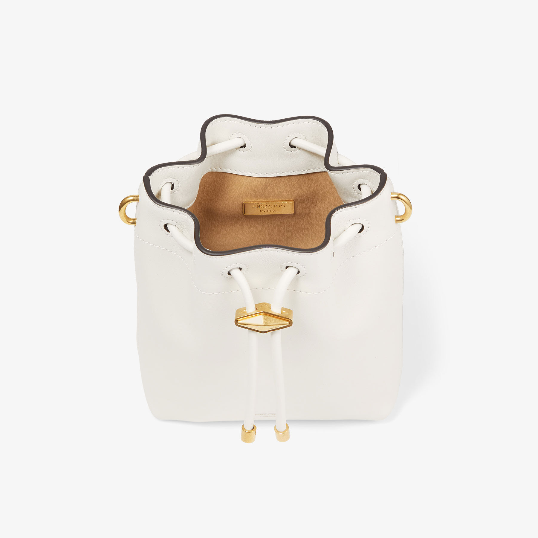 Cinch Mini Latte Leather Mini Bag