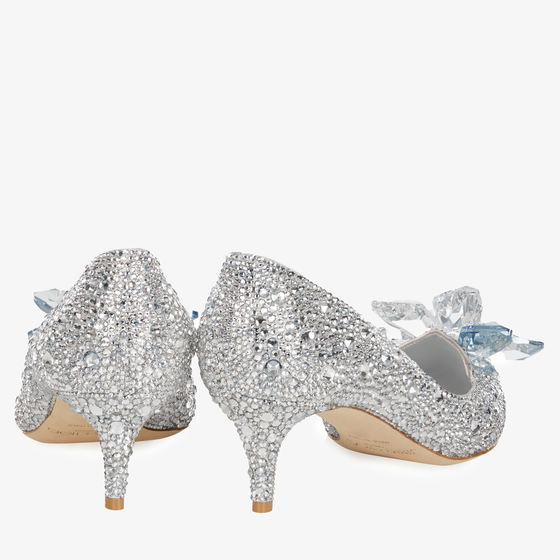 Allure Crystal Covered Pointy Toe Pumps
