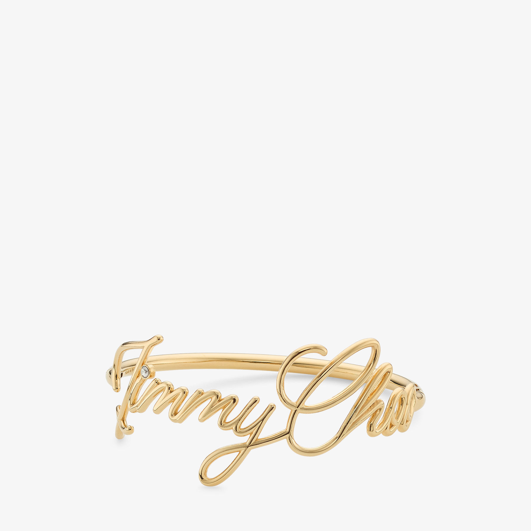 Logo Script Bracelet Gold Finish Script Bracelet