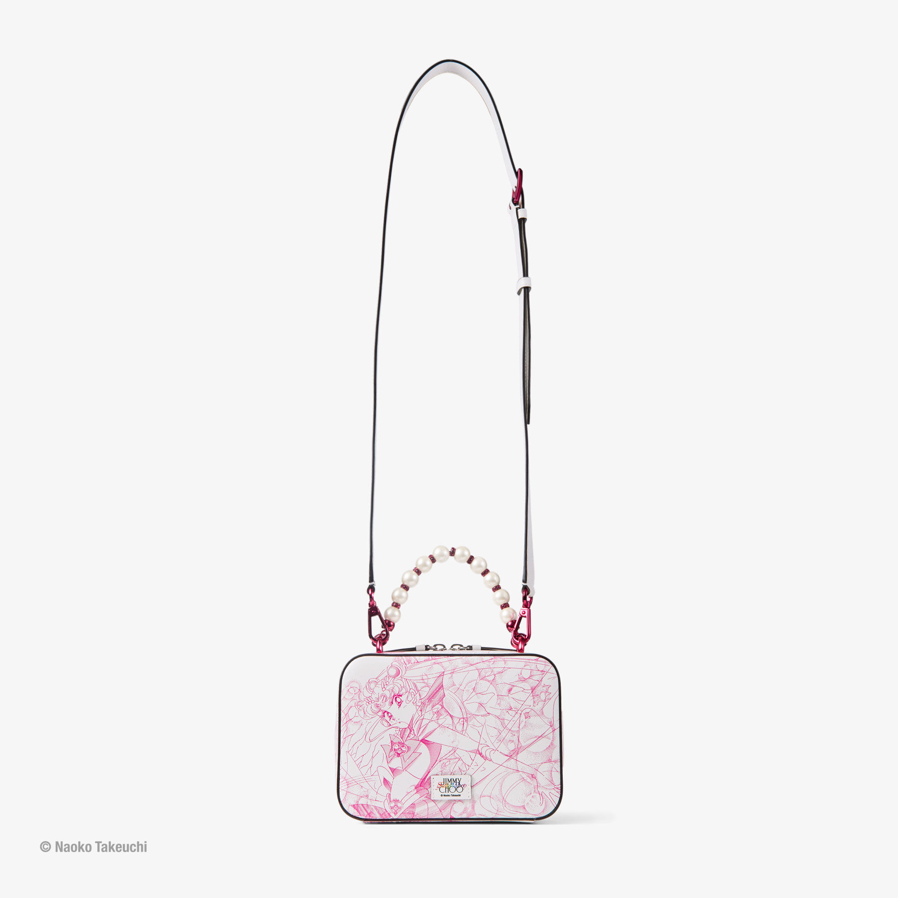 Super Sailor Moon Avenue Vanity Bag Pink Manga Print Leather Handbag