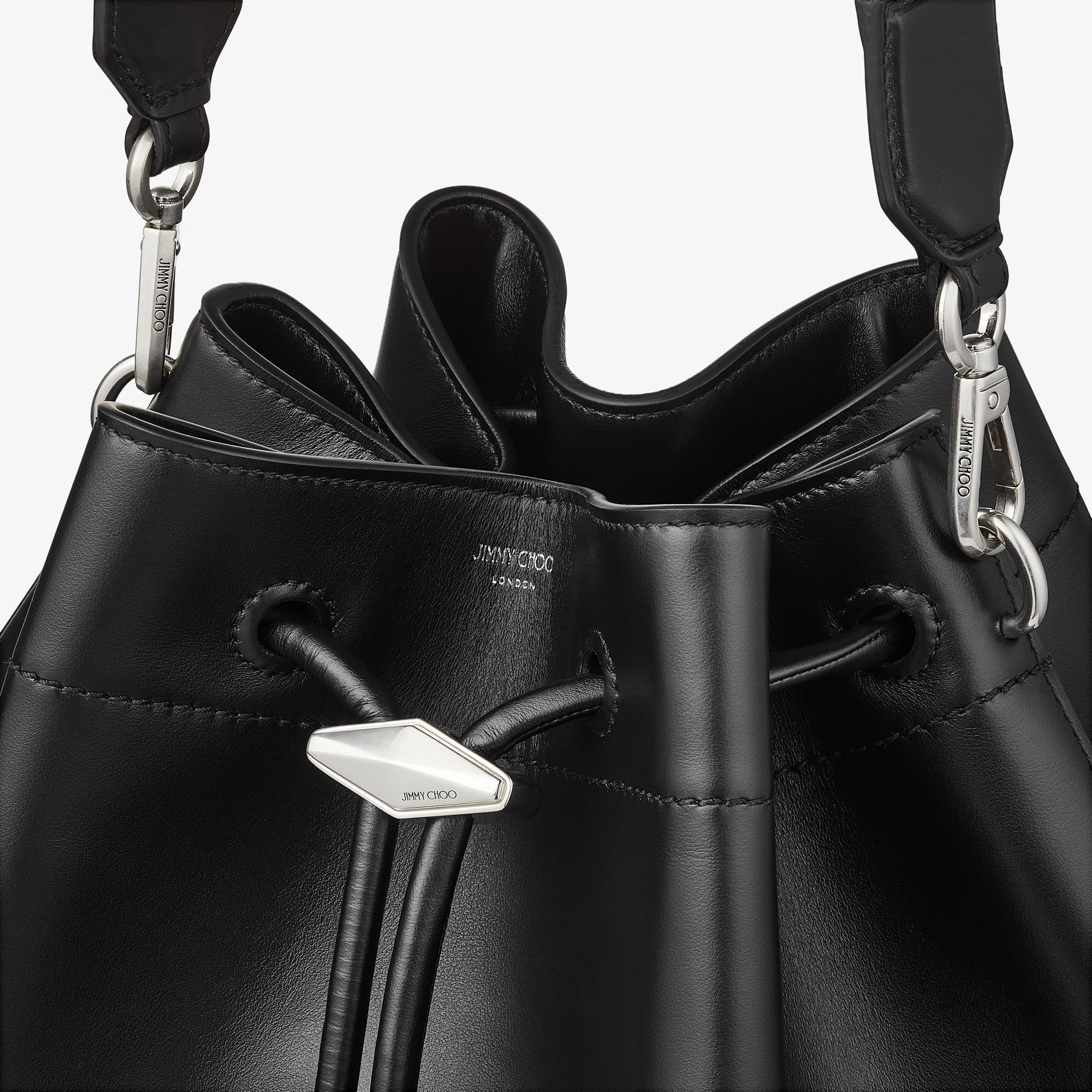 Cinch L Black Calf Leather Bag
