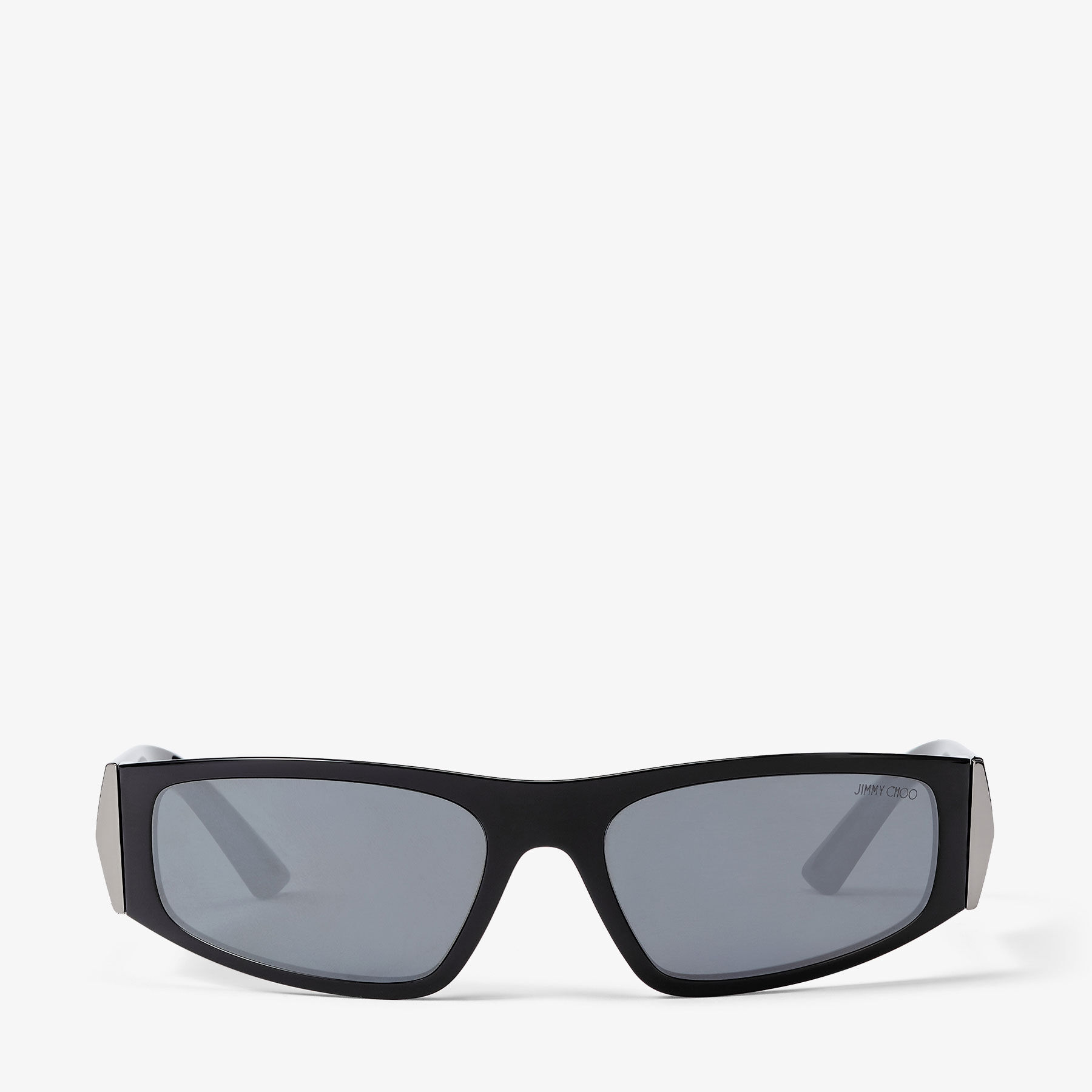 Zoya Black Oval Sunglasses