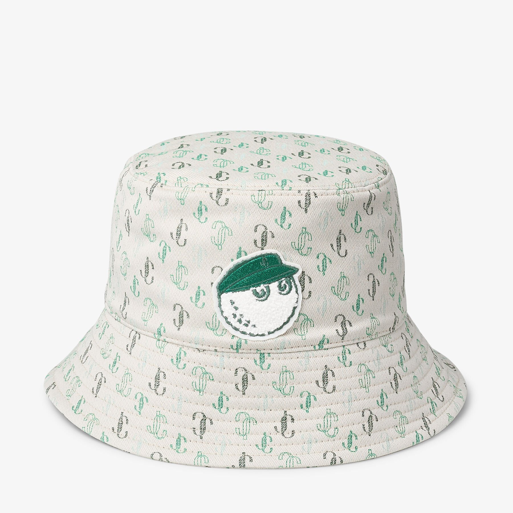 Jimmy Choo / Malbon 2.0 Monogram Bucket Hat Monogram Embroidered Jacquard Bucket Hat