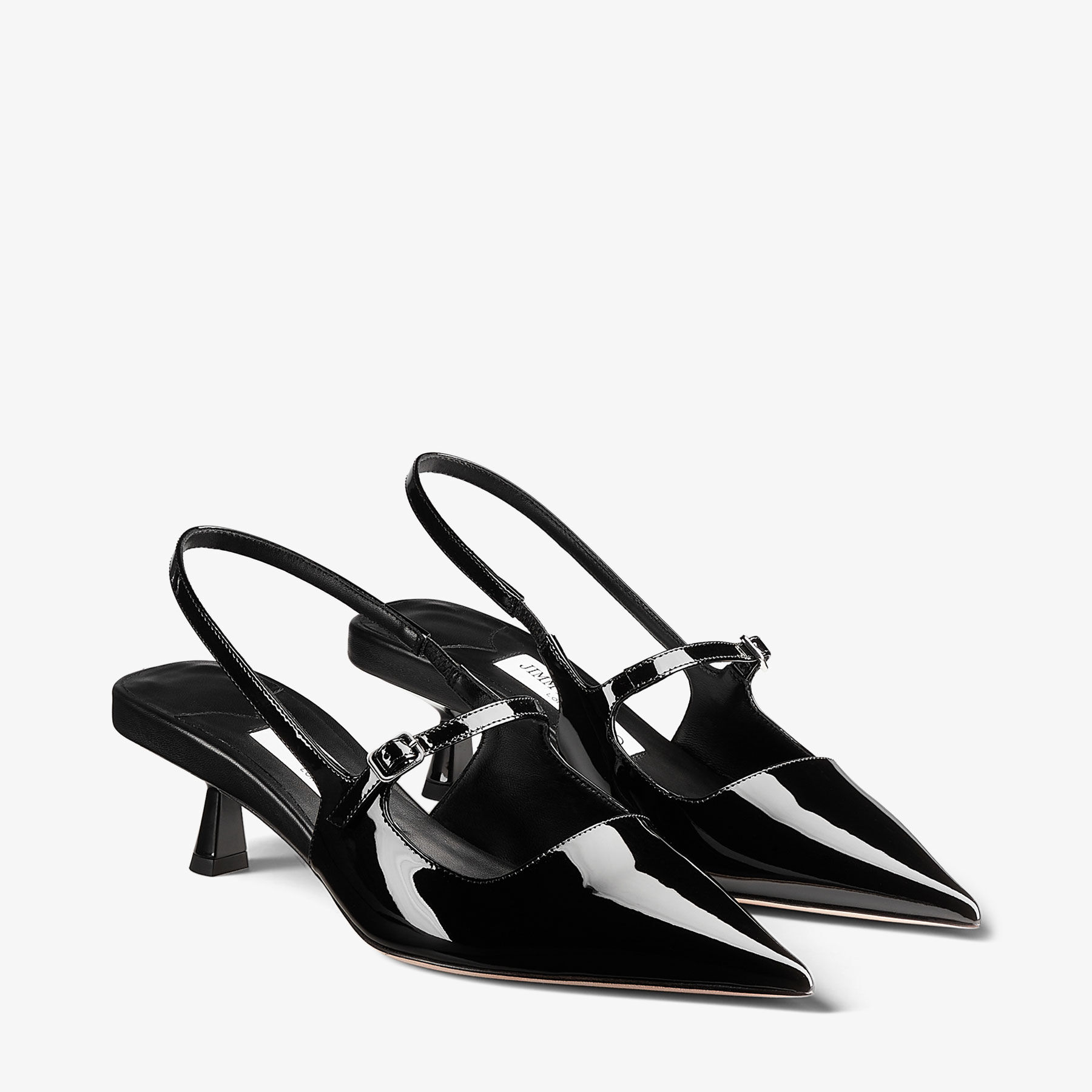 Didi 45 Black Patent Leather Pointed Pumps