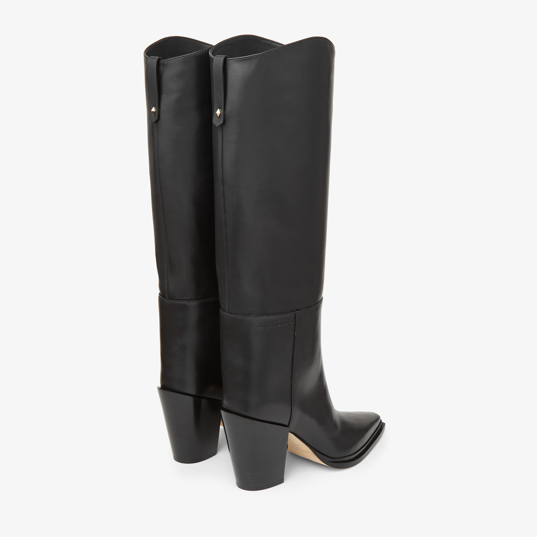 Cece 80 Black Soft Calf Leather Boots