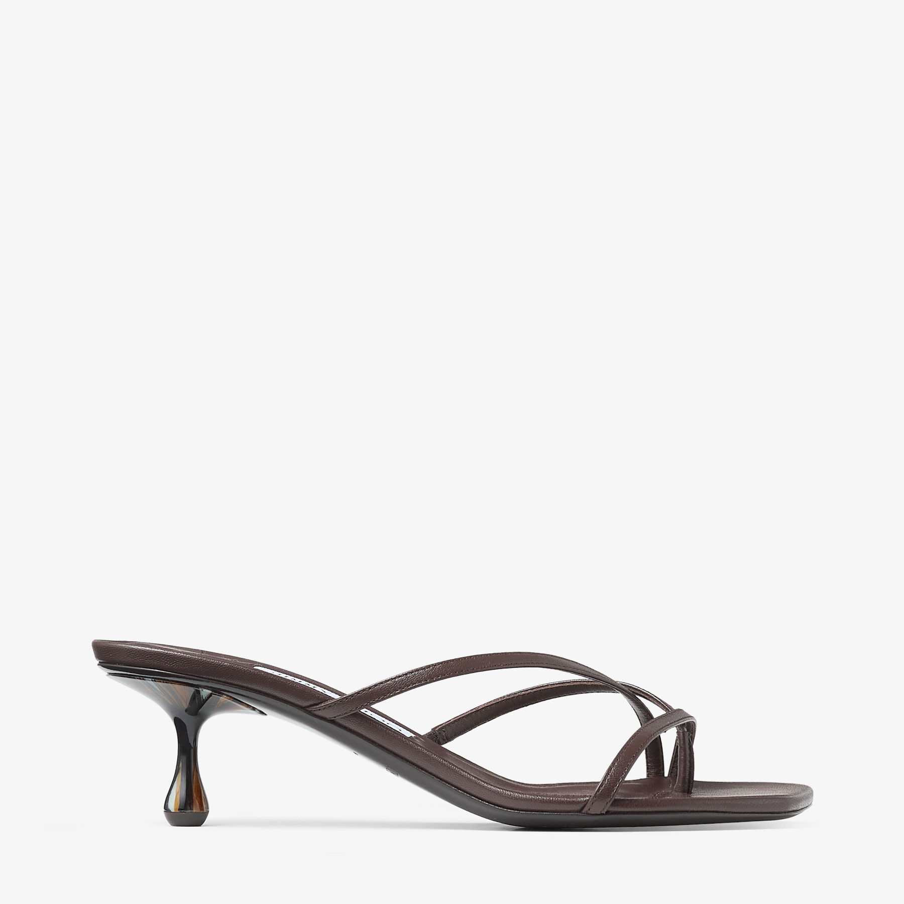 Etana Mule 50 Chocolate Leather Mules