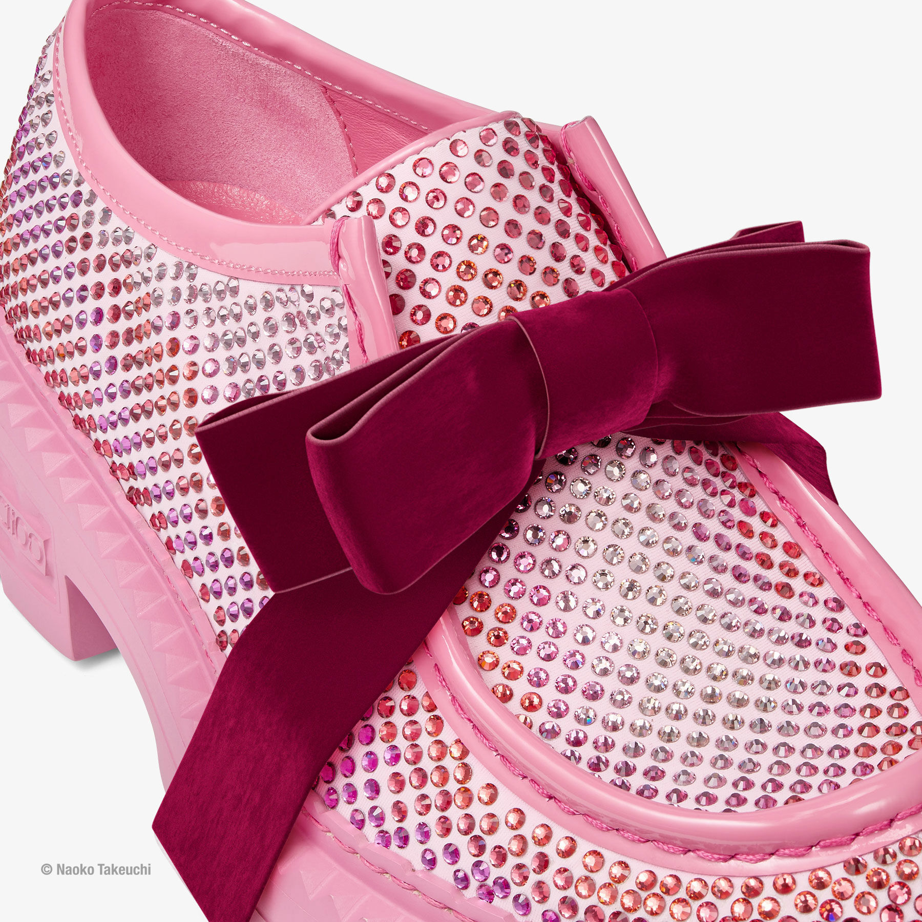 Super Sailor Moon Marlow Moccasin Pink Crystal Loafers