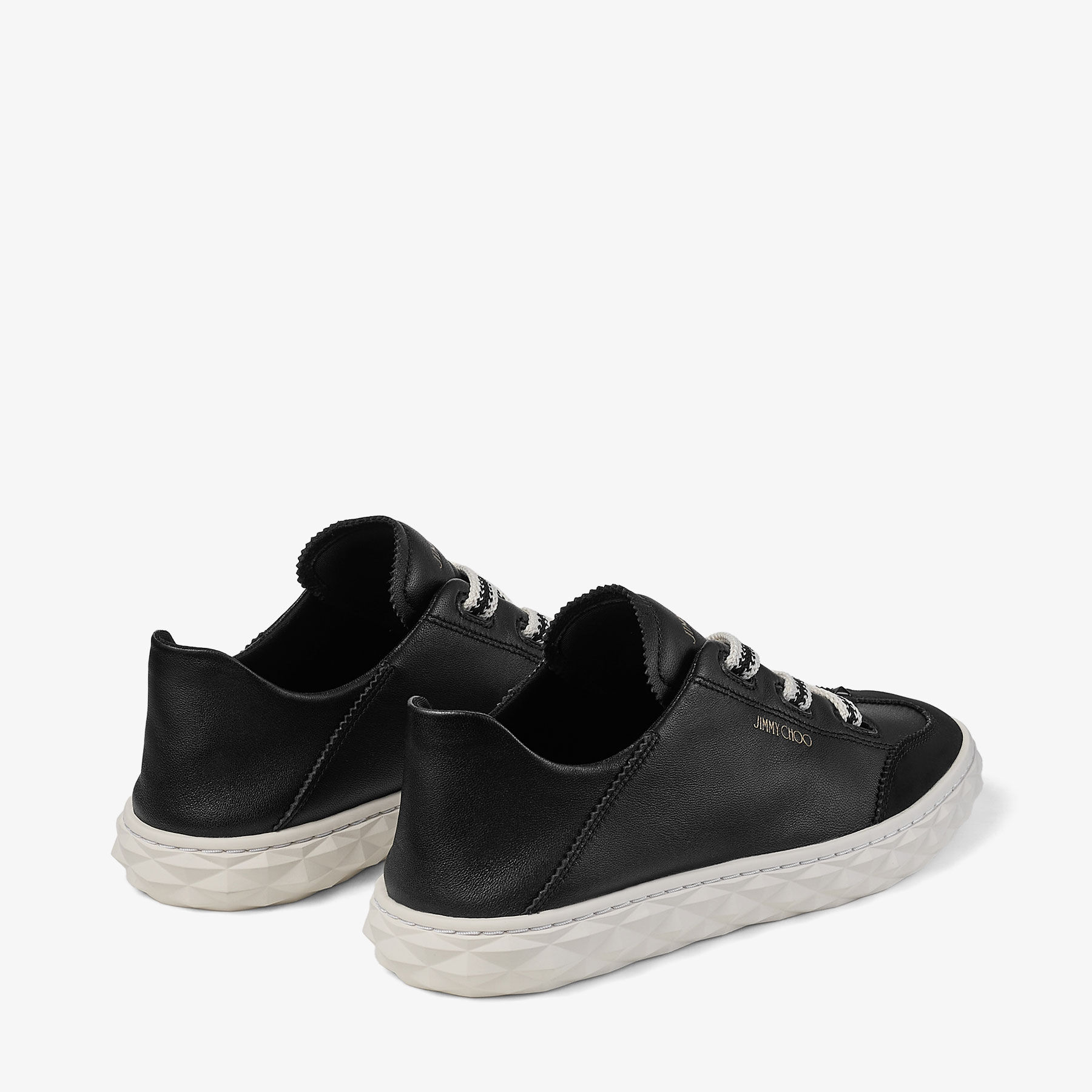 Diamond Light Flex F Black Leather Trainers