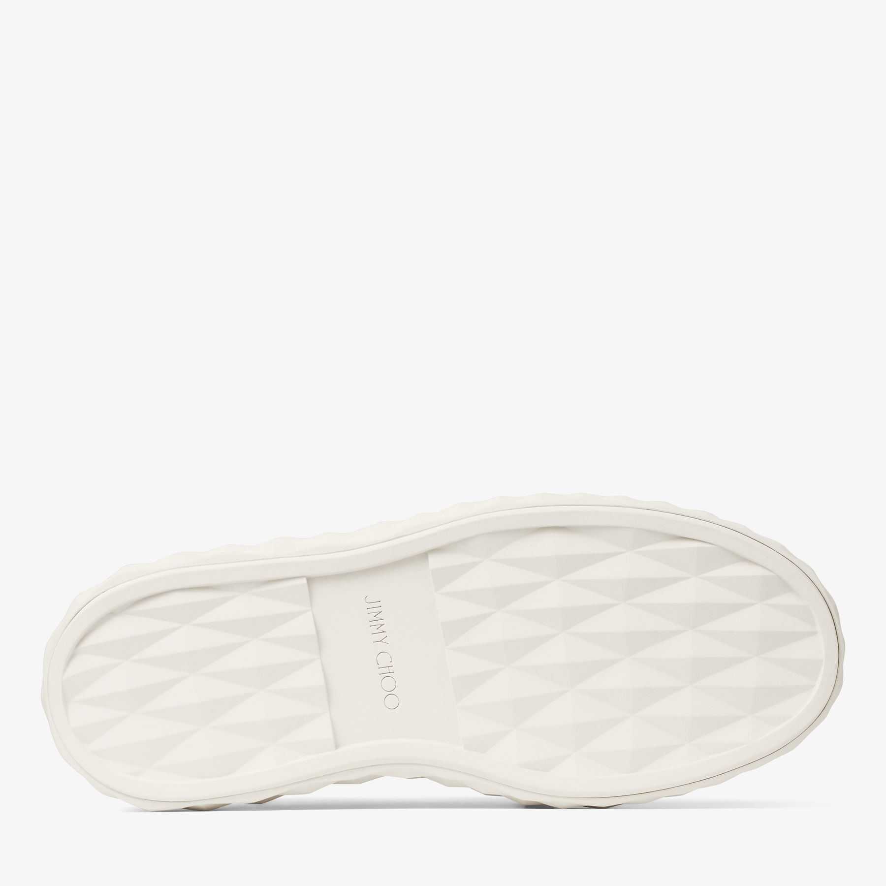 Diamond Slip On M Latte Embossed Leather Slip On Trainers