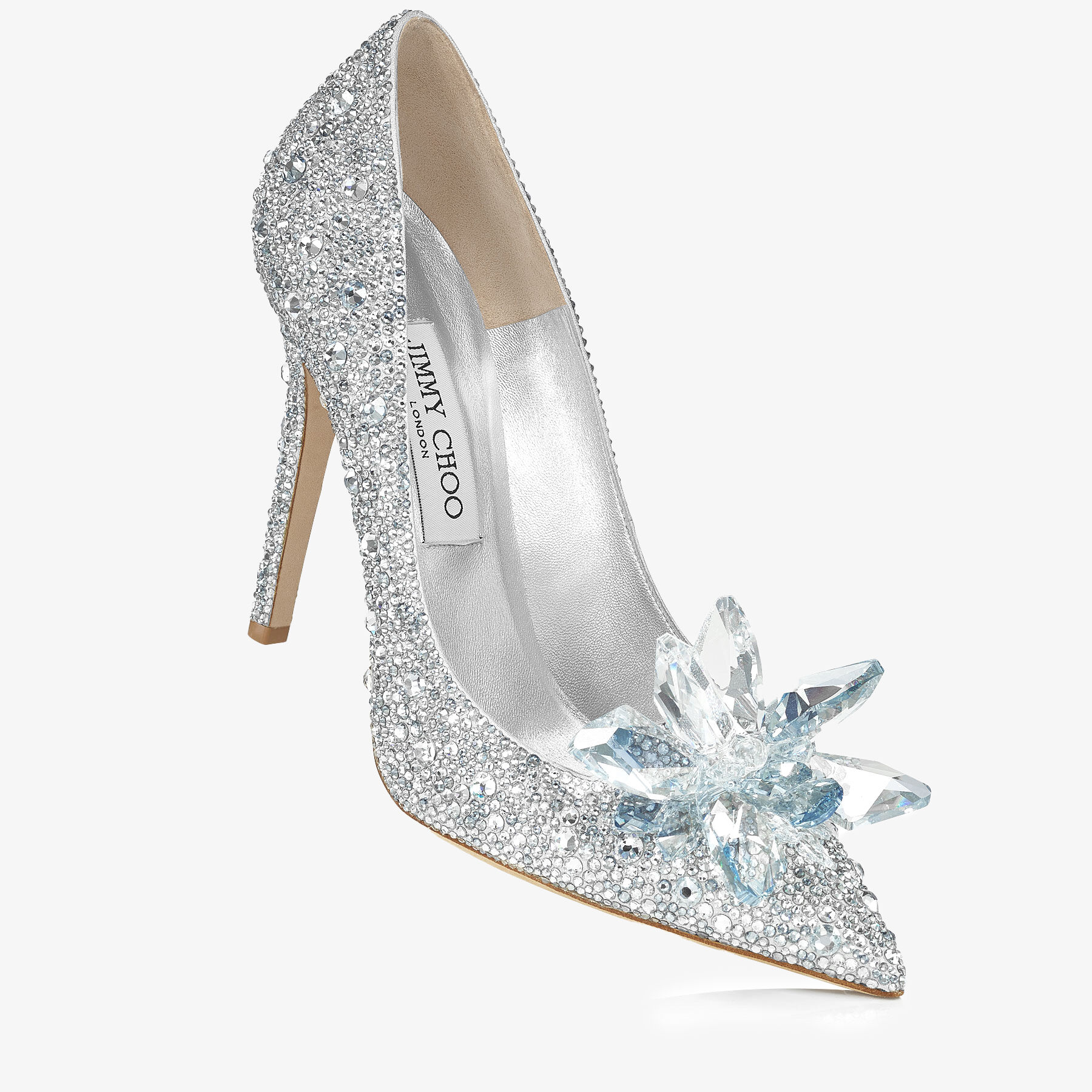 Avril Crystal Covered Pointy Toe Pumps