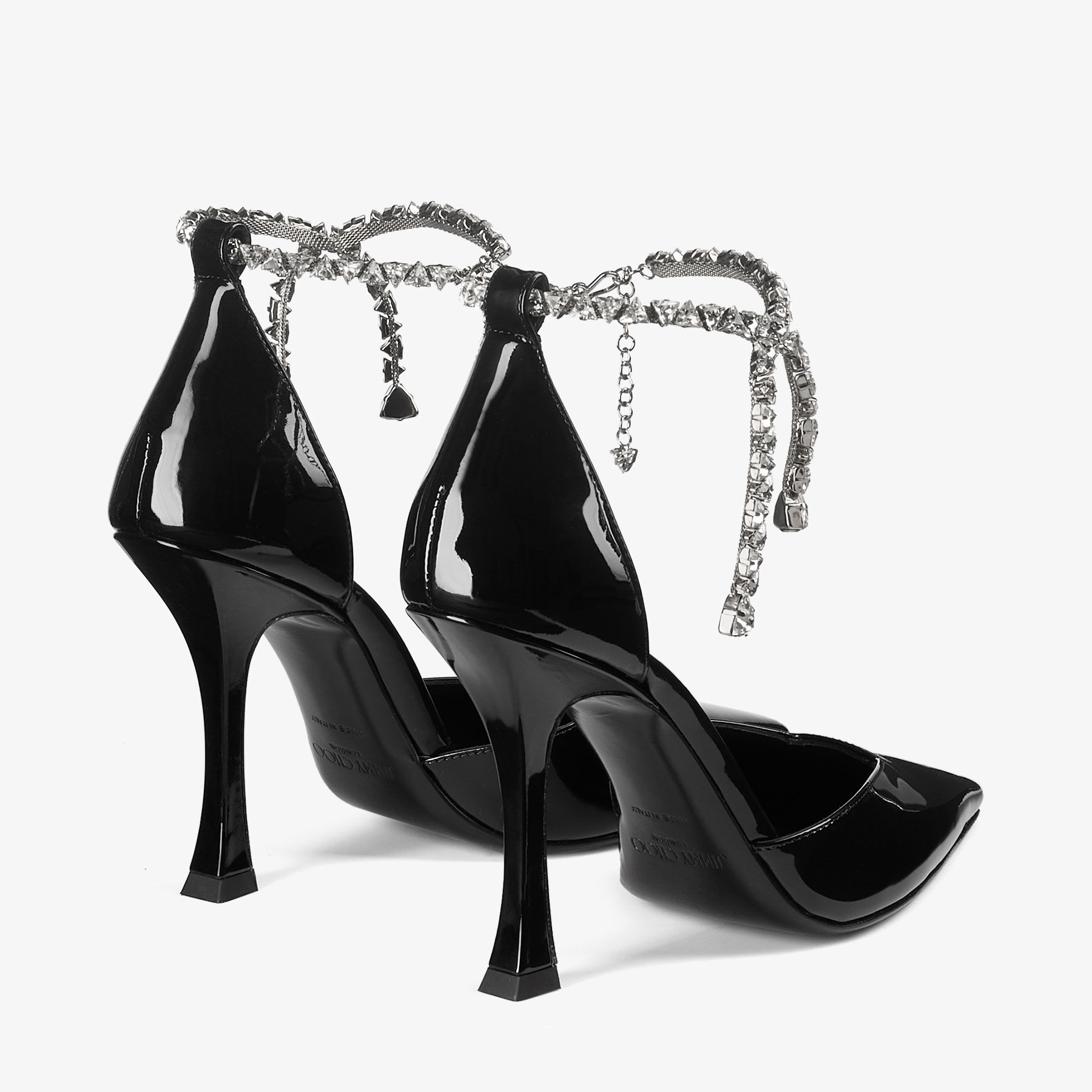 Stevie 100 Black Patent Leather Pumps