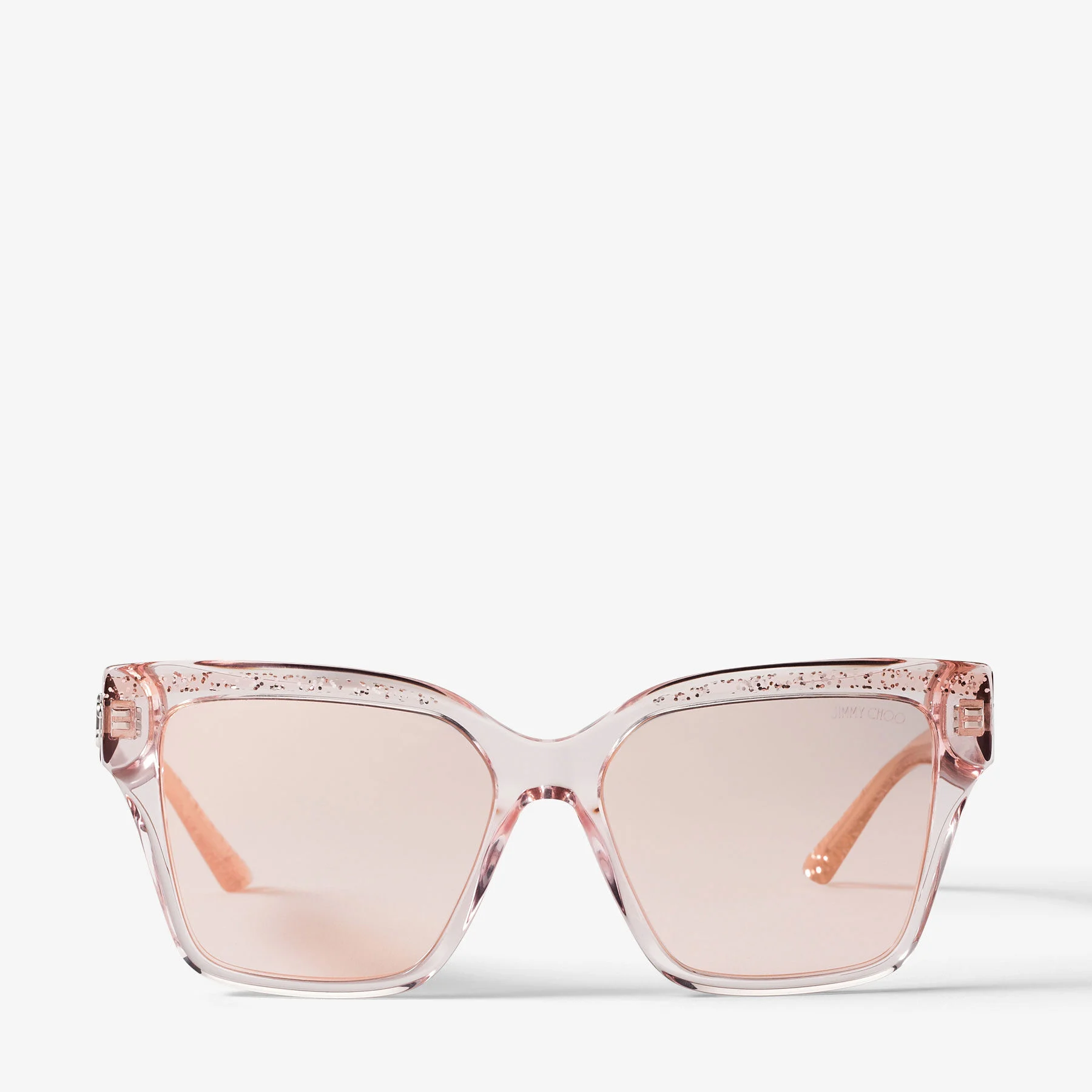 Giava Pink Glitter Square Sunglasses