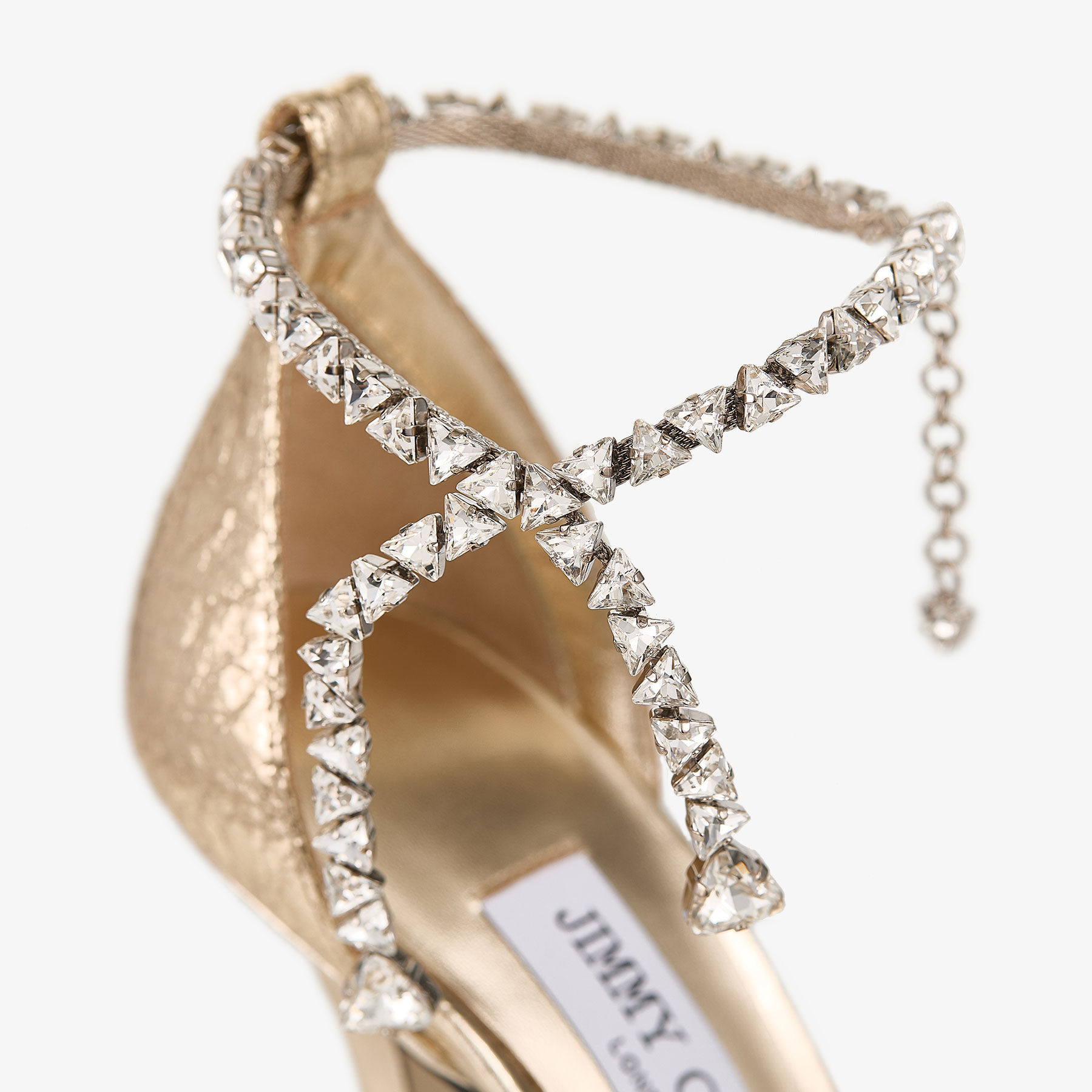 Stevie 100 Gold Crushed Metallic Pumps