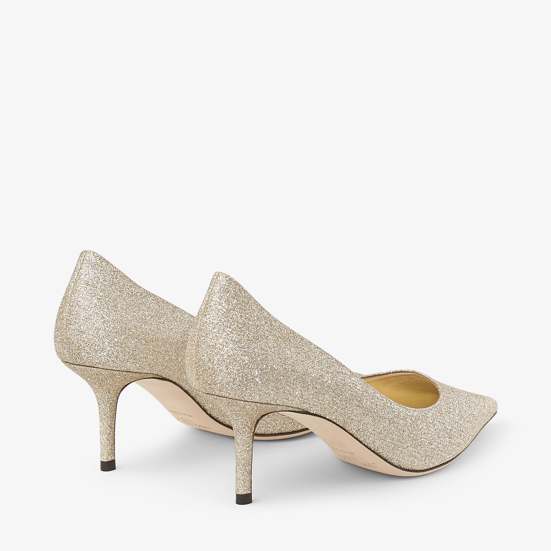 Love 65 Gold Glitter Pumps
