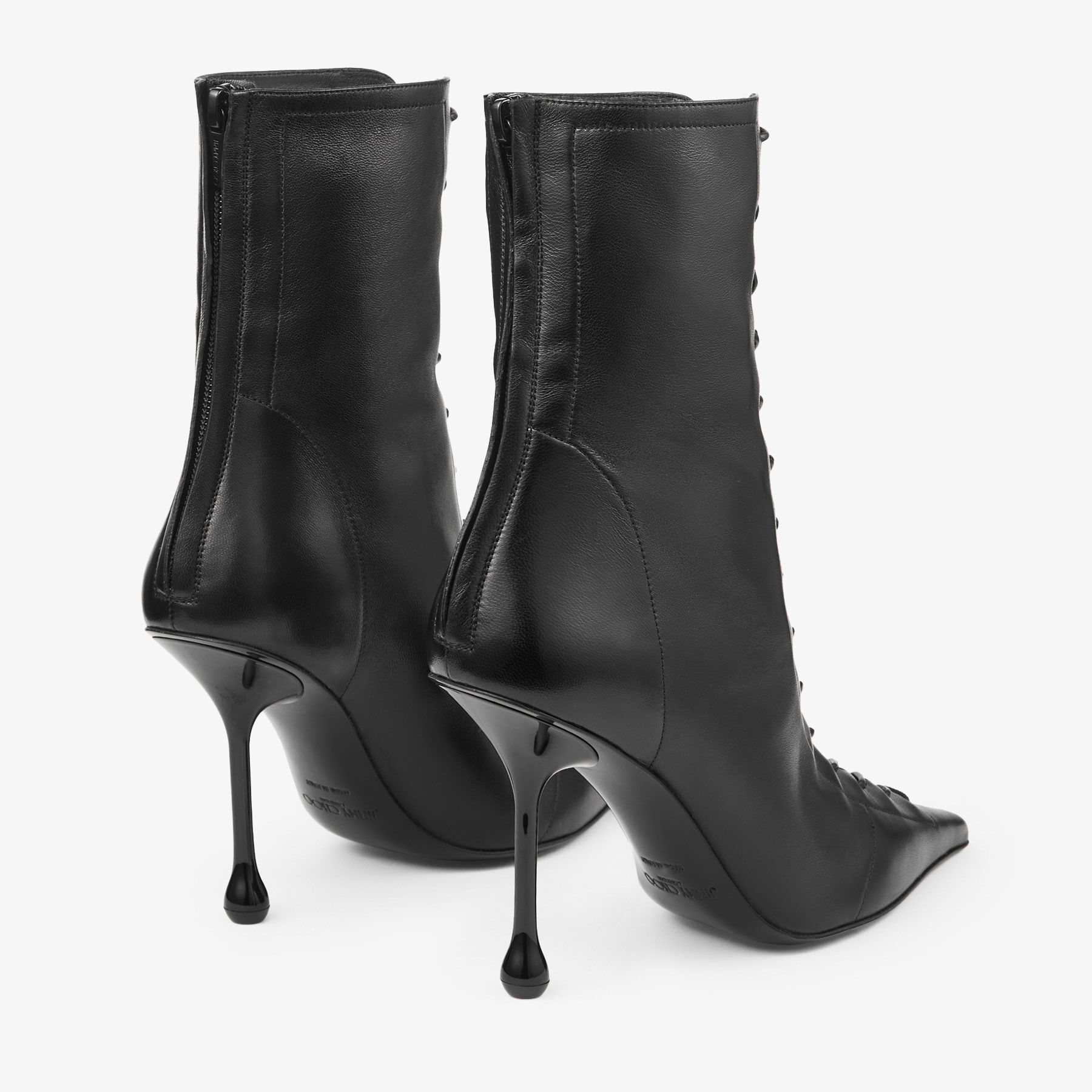 Scarlett Ankle Boot 95 Black Nappa Leather Boots