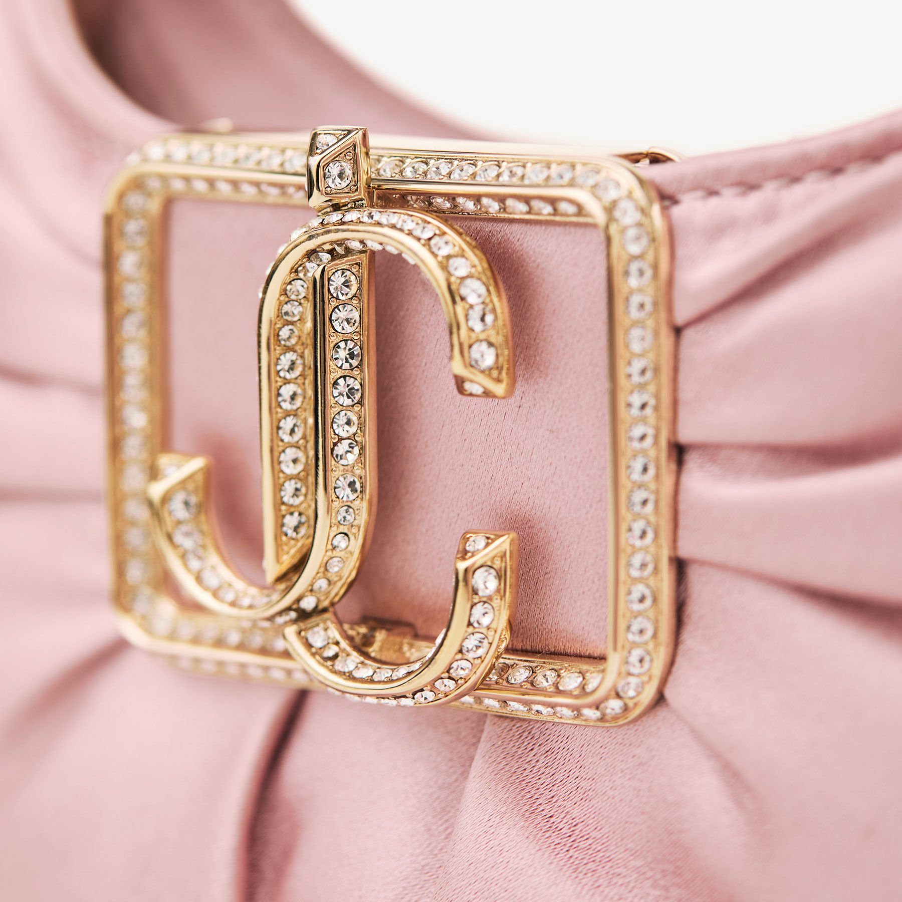 Edie Hobo Mini Rose Satin Mini Bag