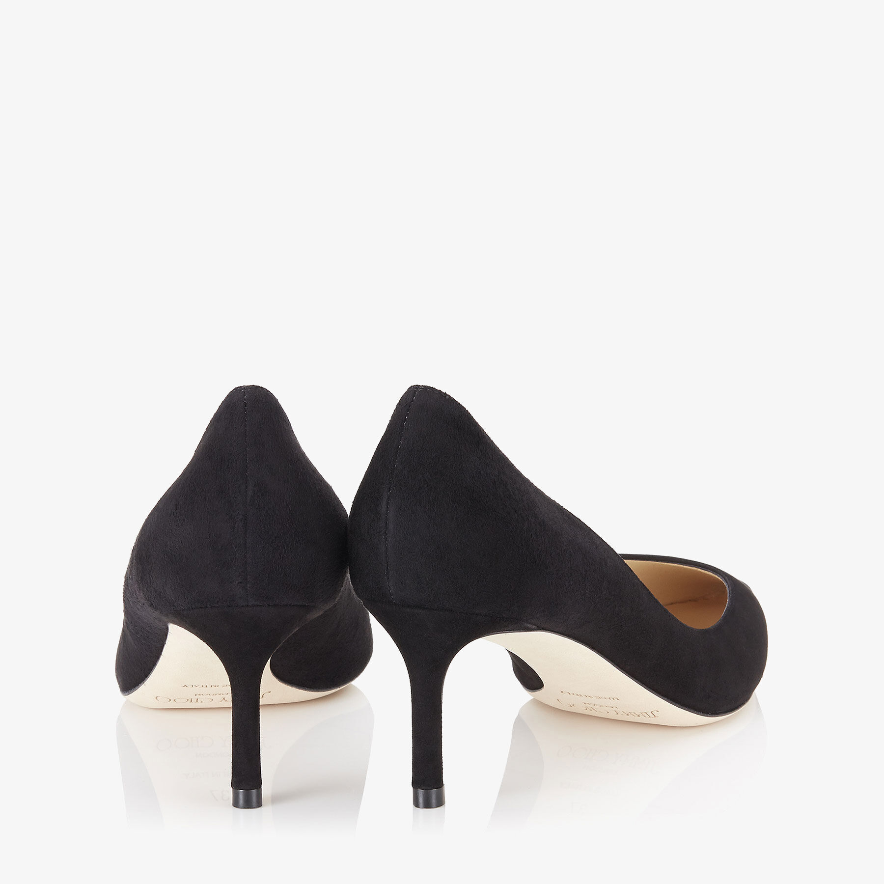 Romy 60 Black Suede Pointy Toe Pumps