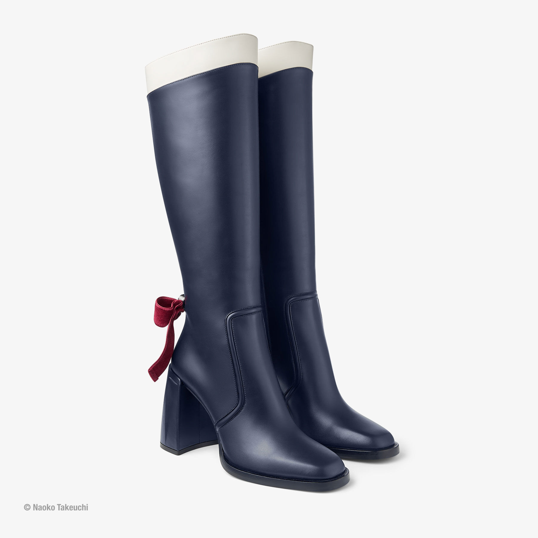 Sailor Pluto Boot 95 Pluto Navy Black Leather Boots